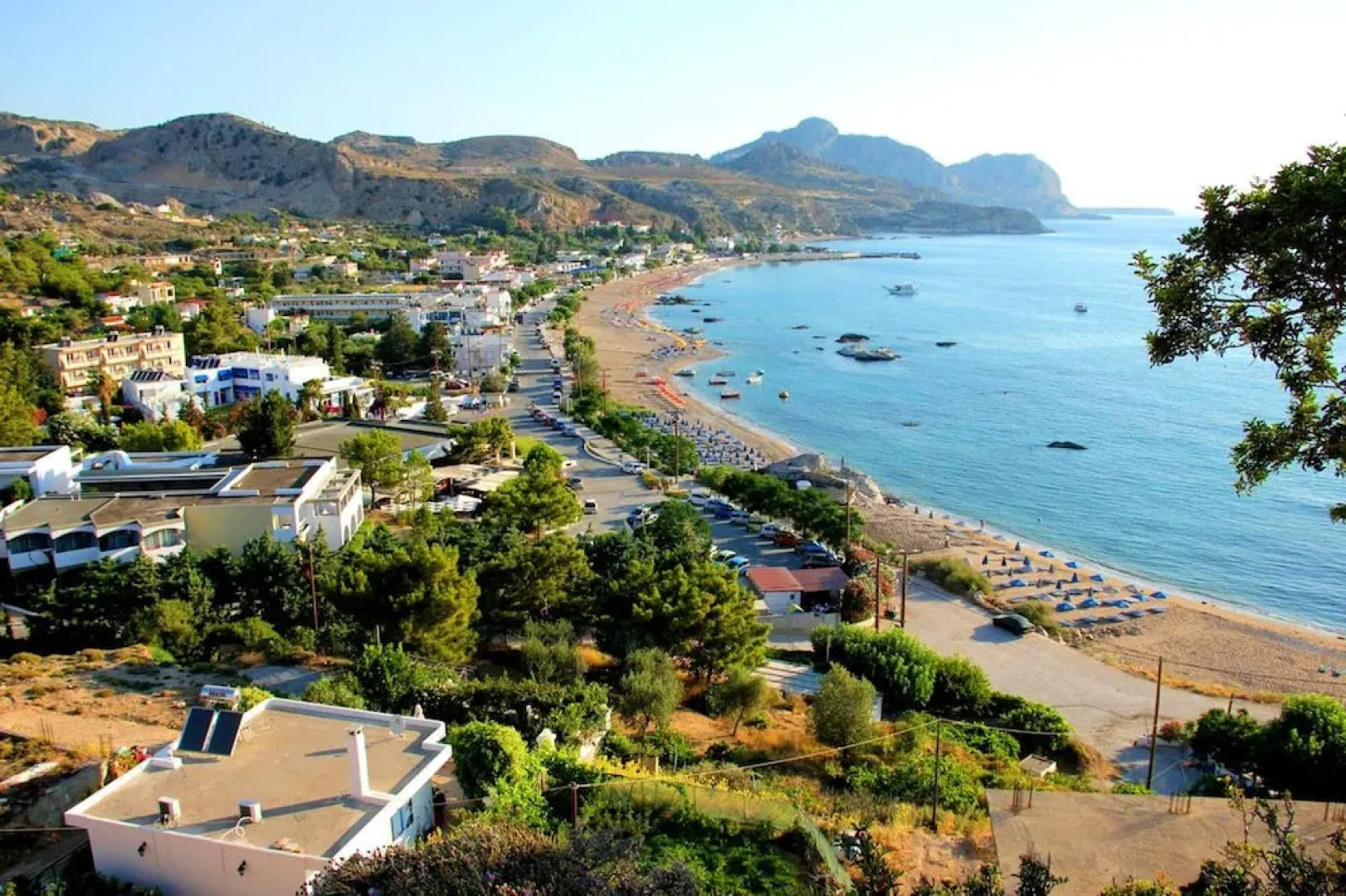 Apartment With 2 Bedrooms in Rhodes, Greece, With Wonderful sea View, Furnished Terrace and Wifi Near the Beach