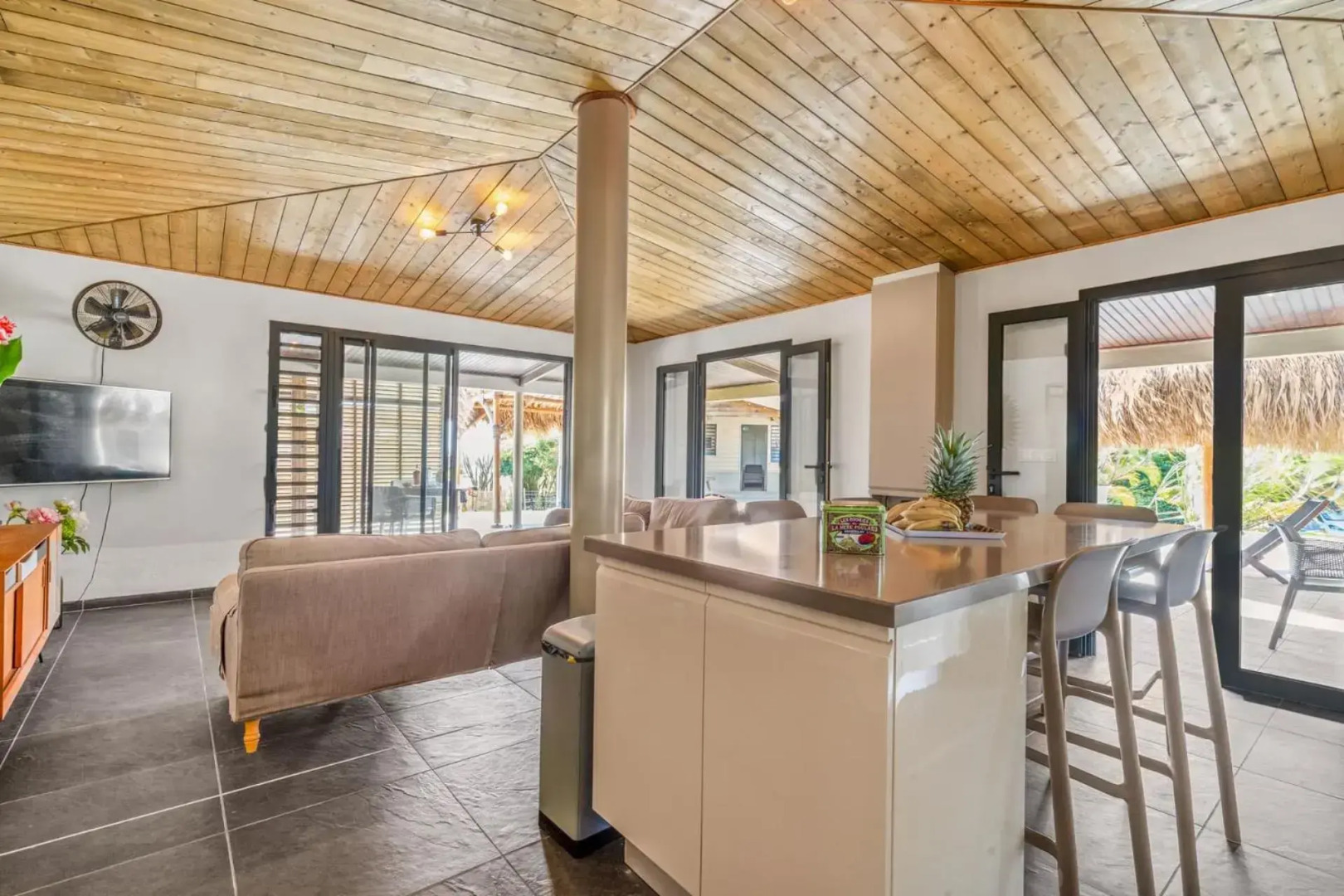 Villa Latitude 14.54 : 4 ch, piscine, vue mer, spot de kitesurf