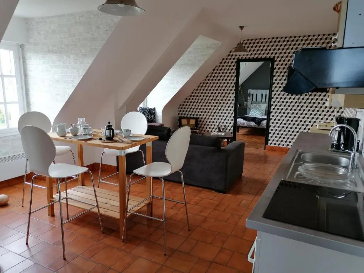 Gîte 4 pers proche plage avec jardin