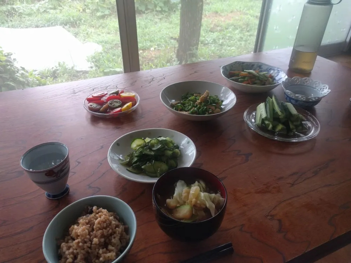 Tomo's hut in Japanese old style