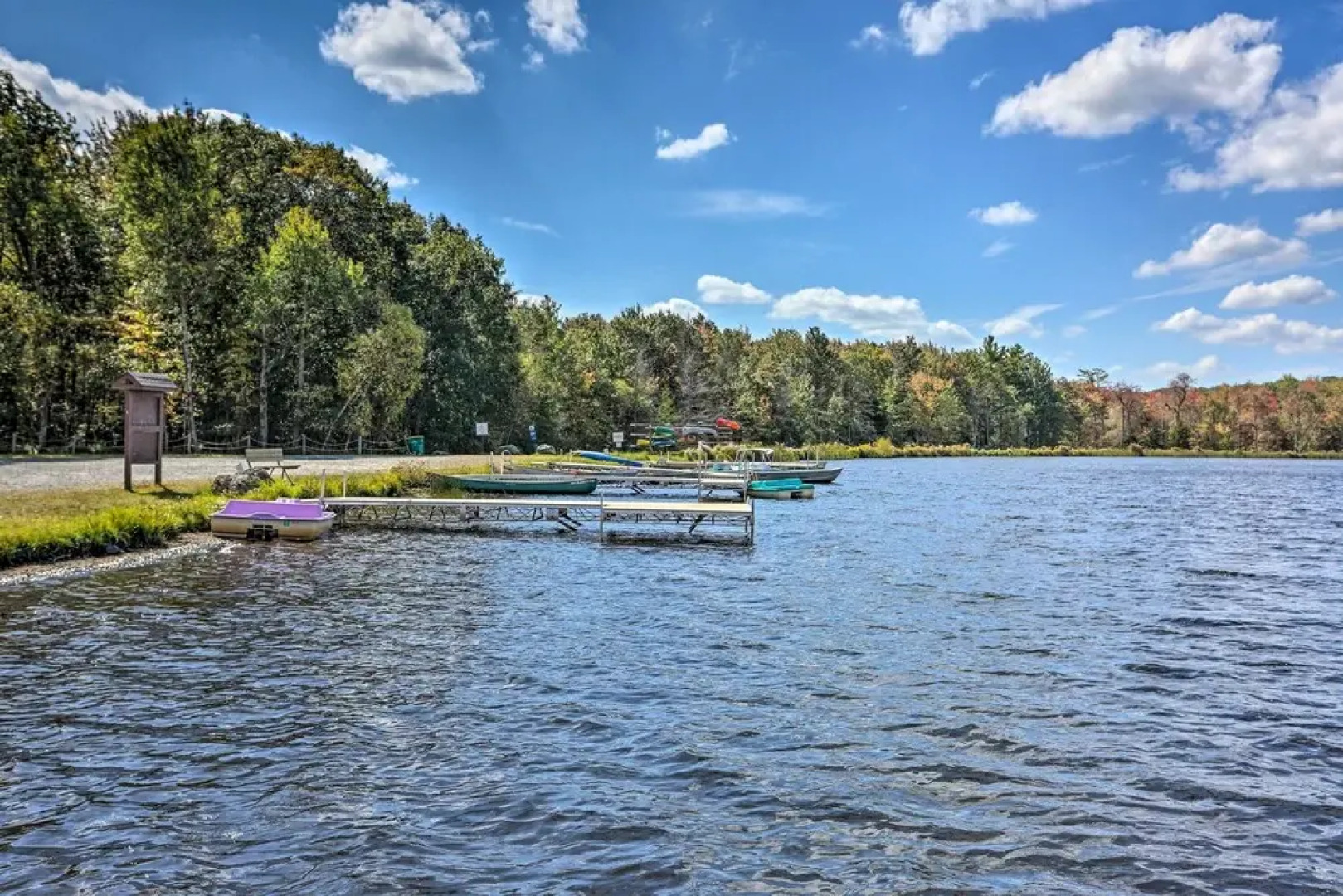 1 Block to Lake: Poconos Getaway w/ Fire Pit!