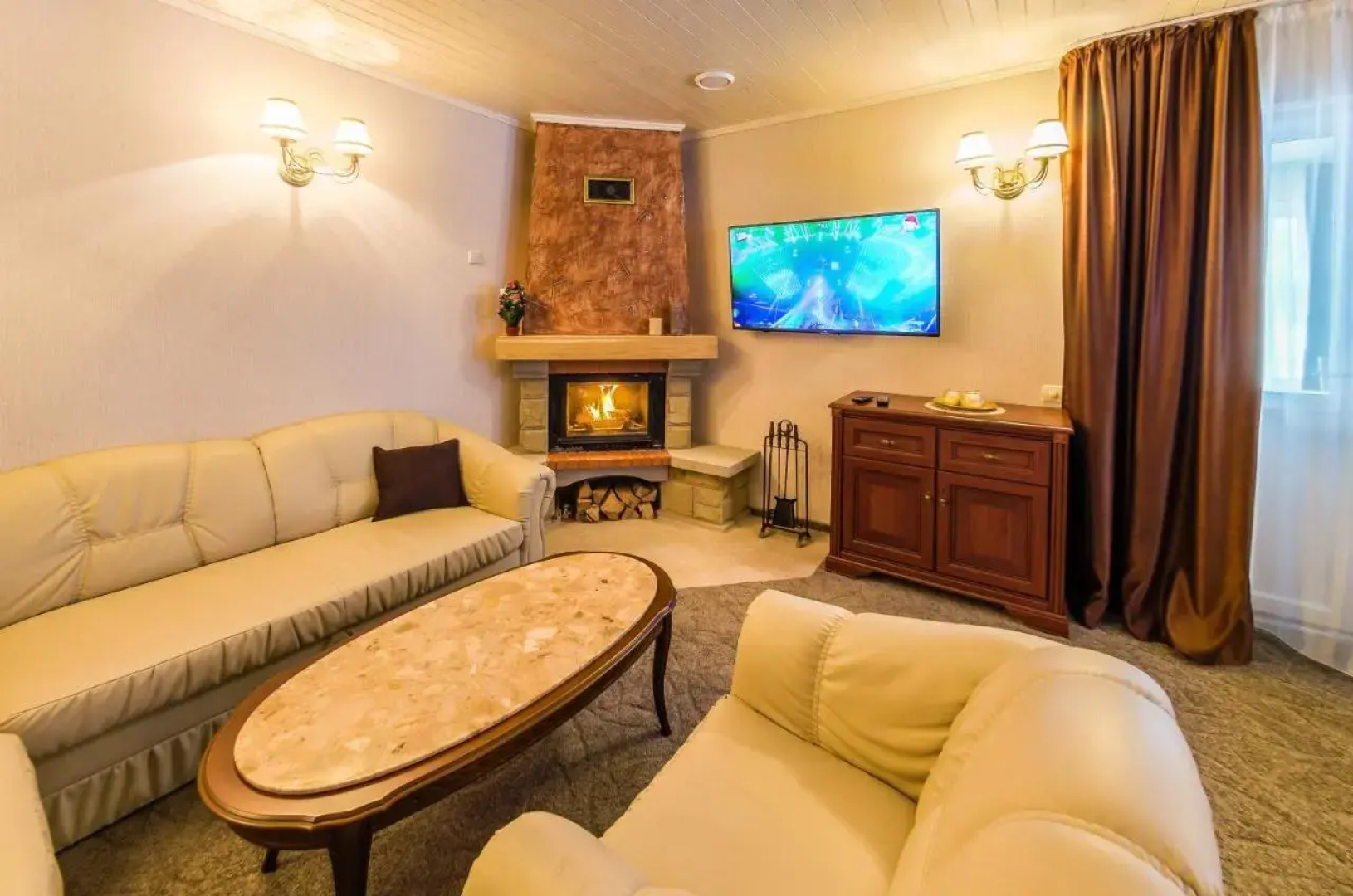 Апартамены VIP 5 каминов