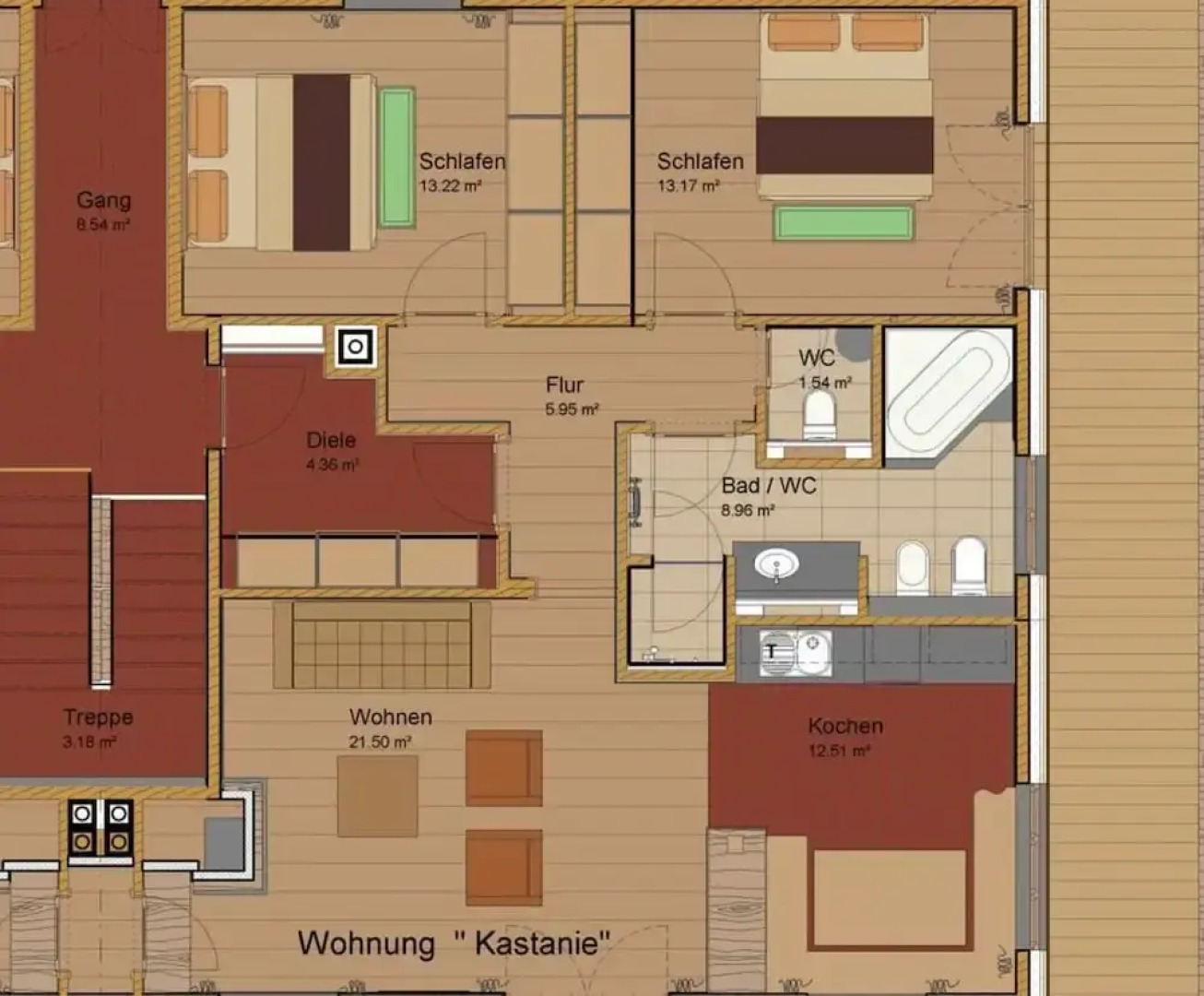 Chestnut in Chalet Bergerhoh