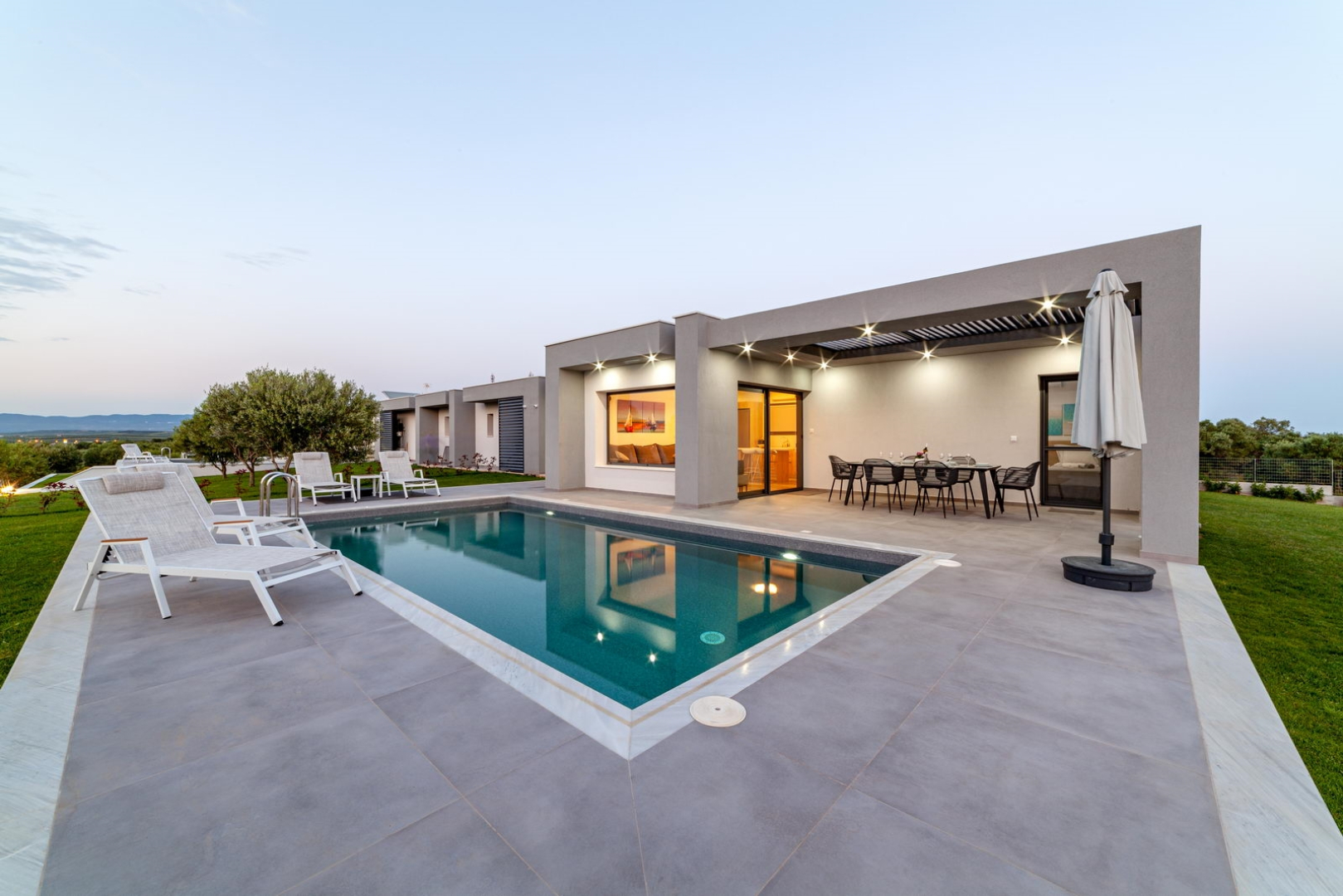 Merelia Luxury Villas - Sunset with Heated Pool