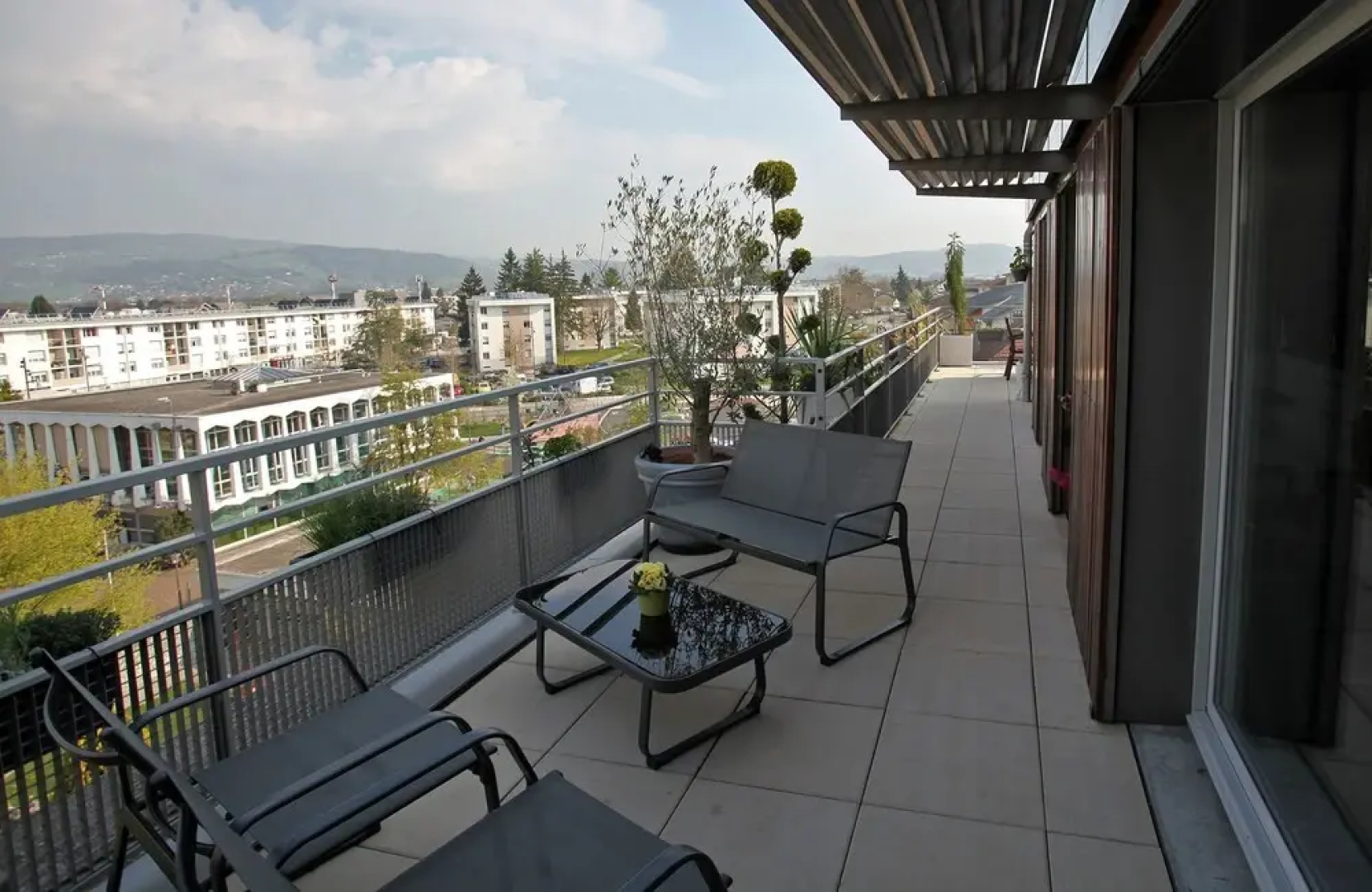 Home on the roof with calm and tranquility