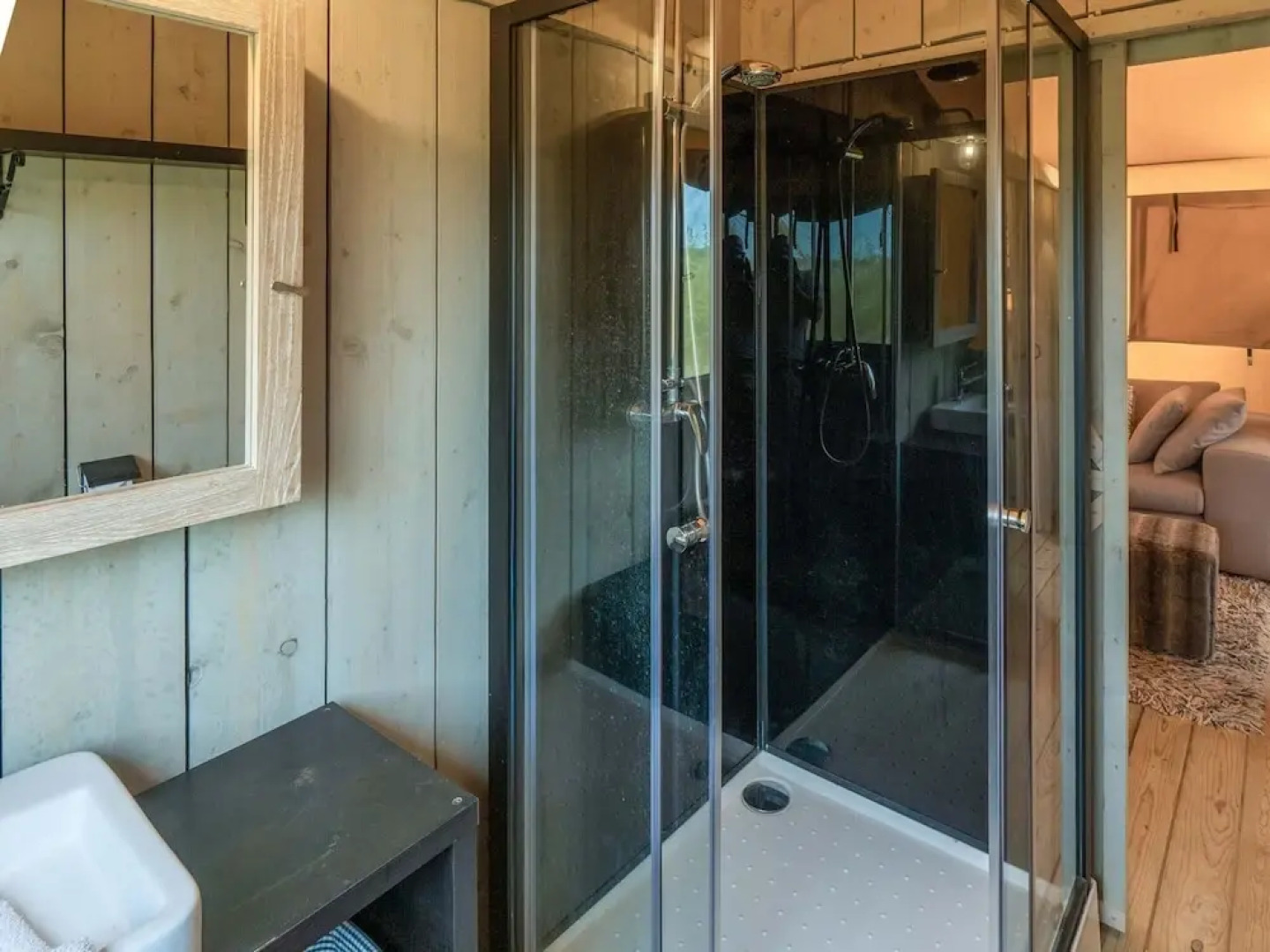 Cozy Tent Lodge in Pittem With Veranda,barbecue