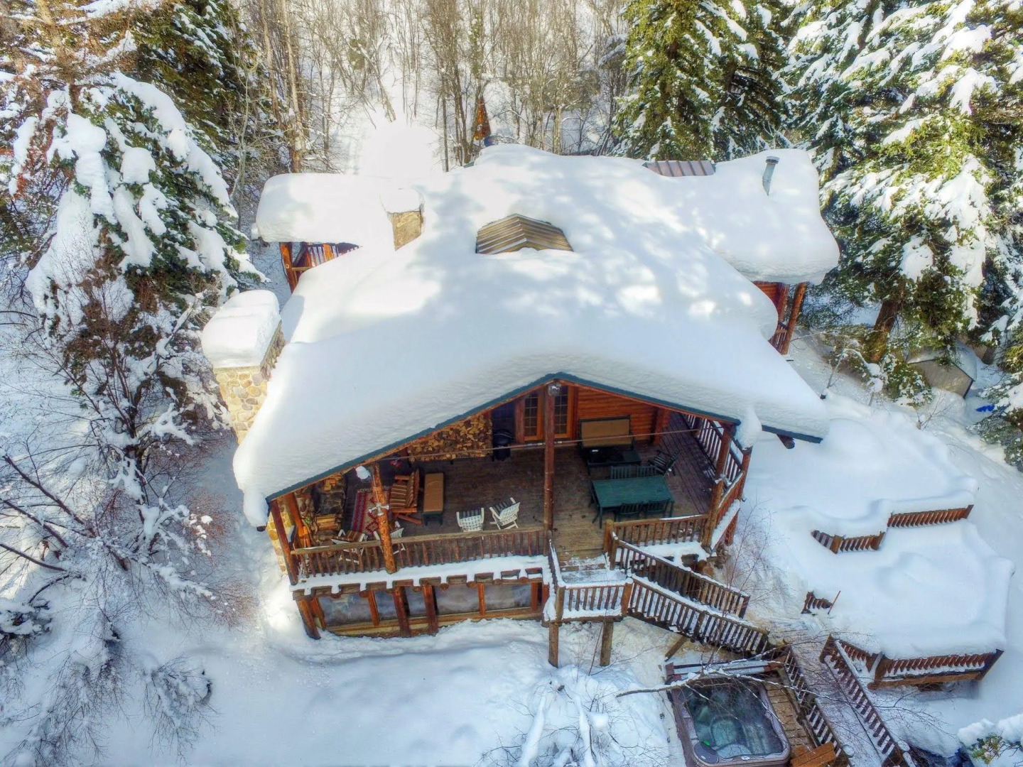 Log Cabin on the Stream