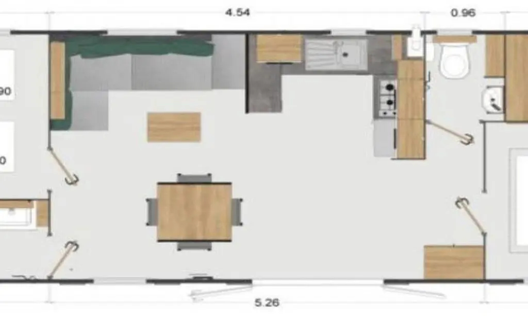 MOBILHOME 6 pers , domaine de KERLANN 4*, excellence Moana 2022