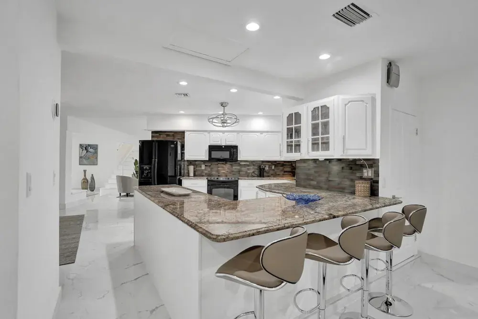 Waterfront 7BR Villa with Heated Pool