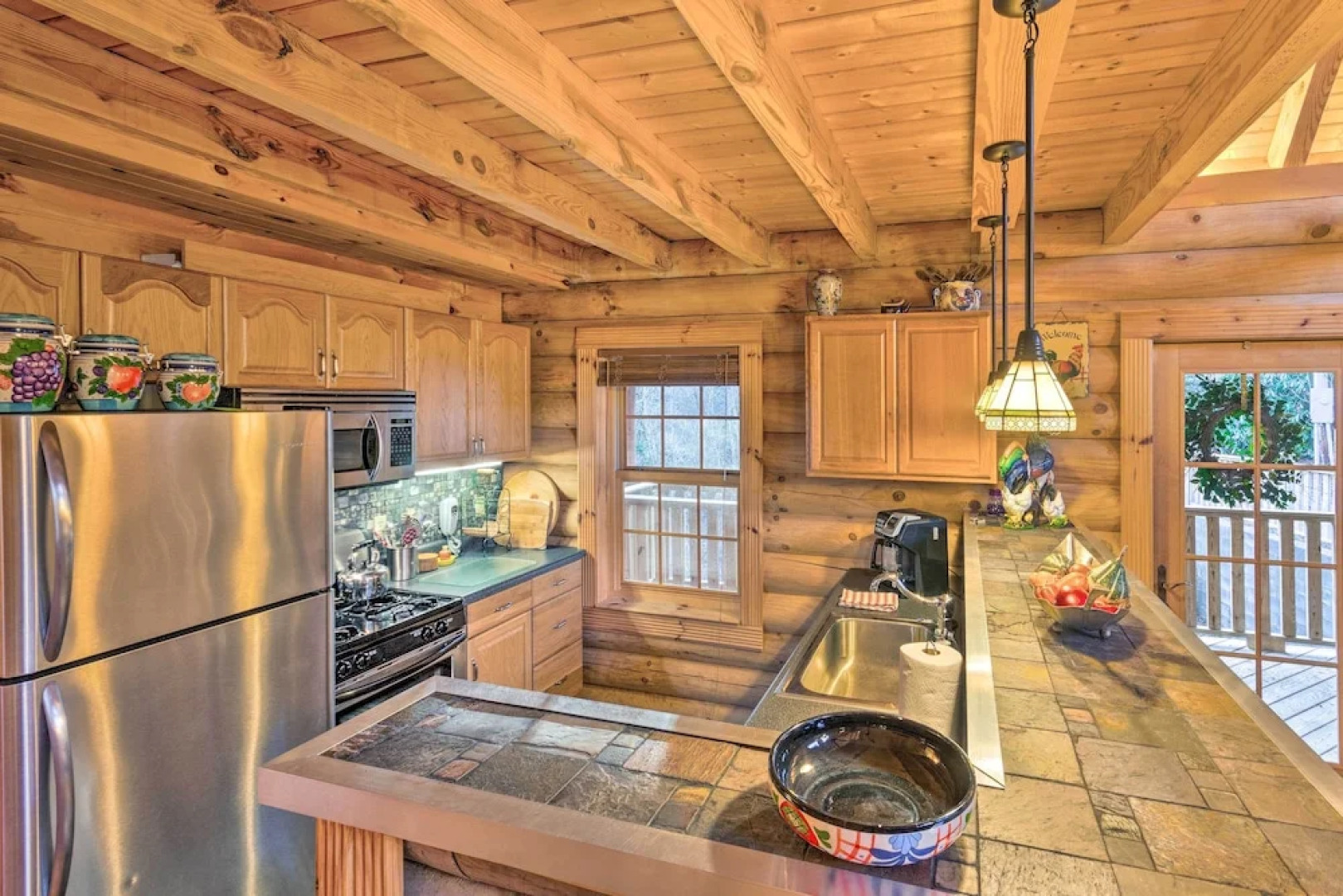 Wraparound Deck: Linville Mountain Cabin