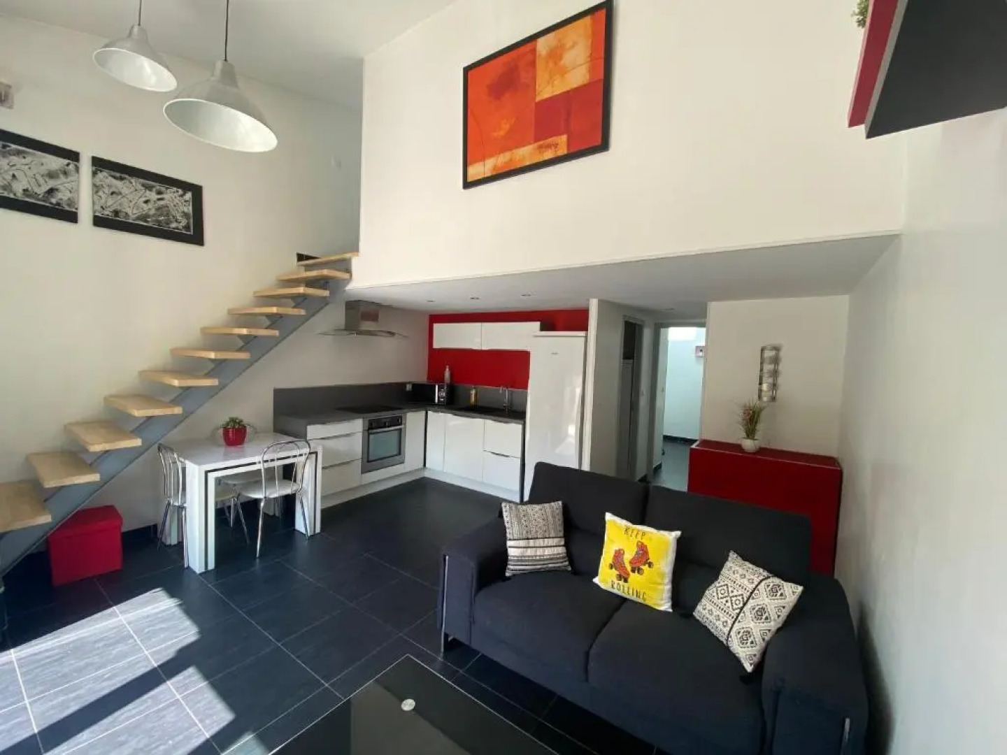 Grande Maison de ville lumineuse + Terrasse & clim