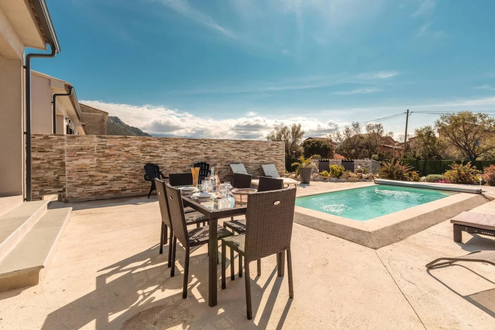 Villa With 2 Bedrooms in Palasca, With Wonderful Mountain View, Private Pool, Furnished Garden - 100 m From the Beach