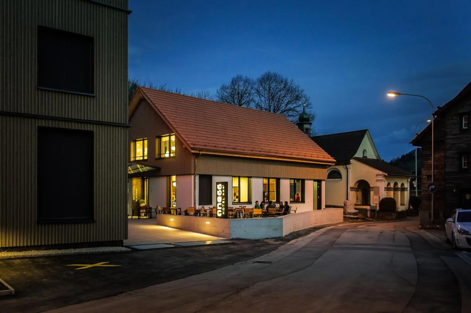 Hotel one66 (free parking garage)