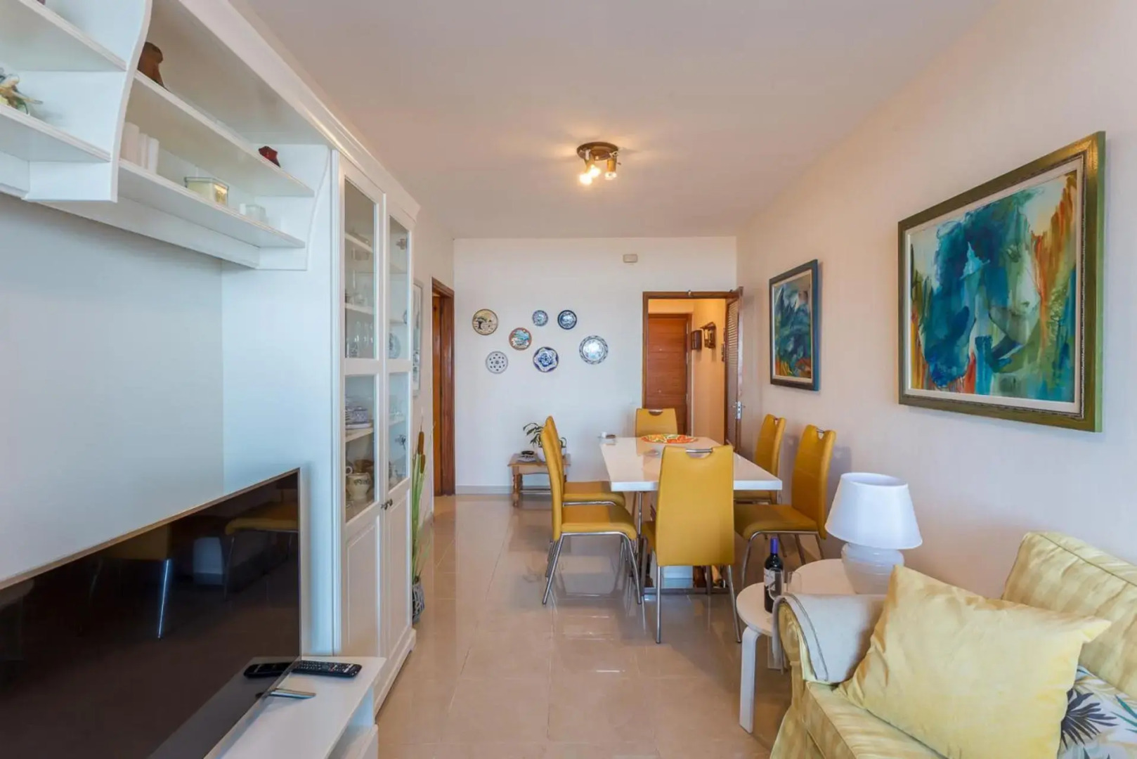 Front line beach with fantastic terrace.