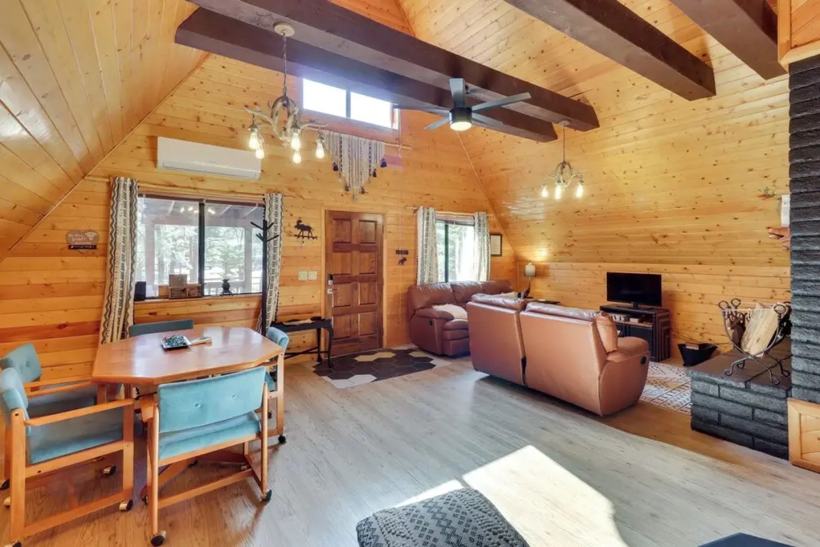 Rustic-modern Overgaard Cabin w/ Decks & Fire Pit!