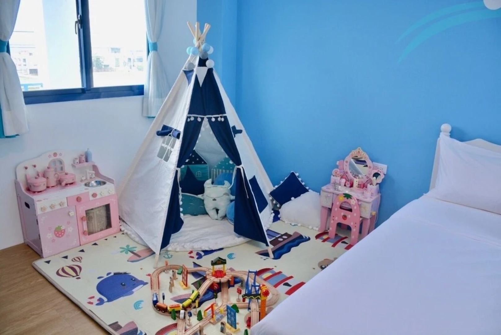 Blue and White Holiday B&B