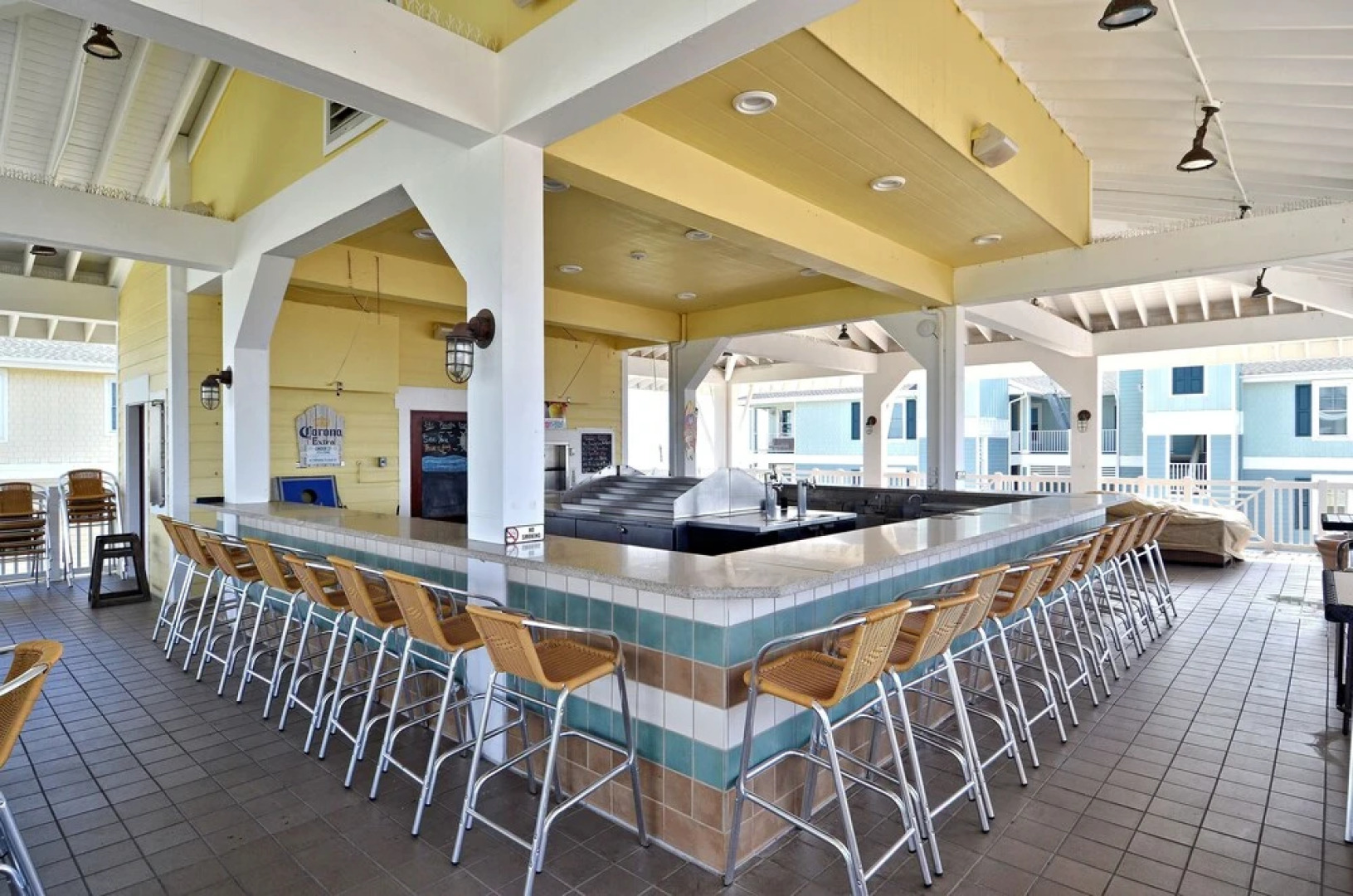 Beachfront Flamingo by RedAwning