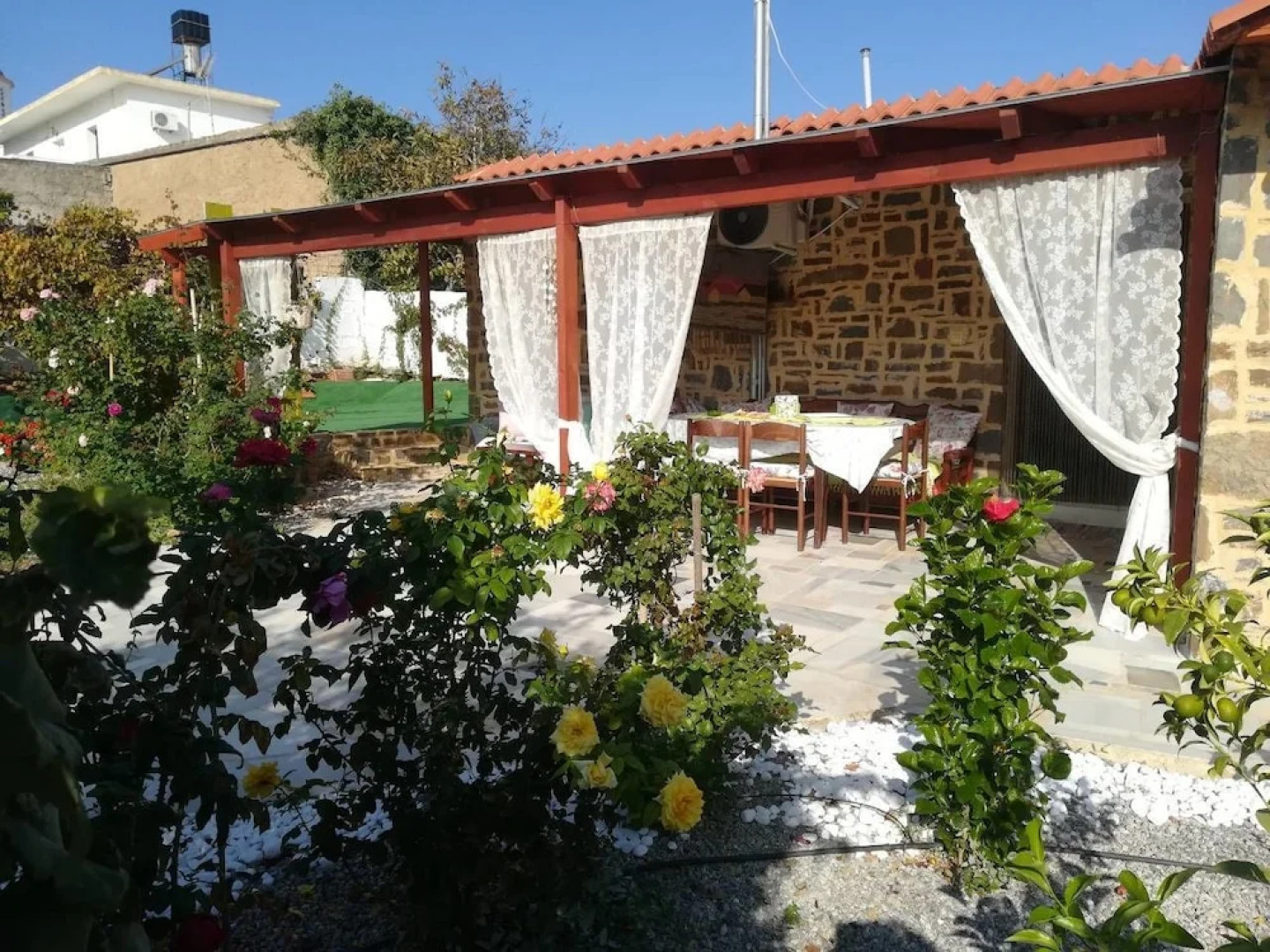 Traditional stone house by the sea...