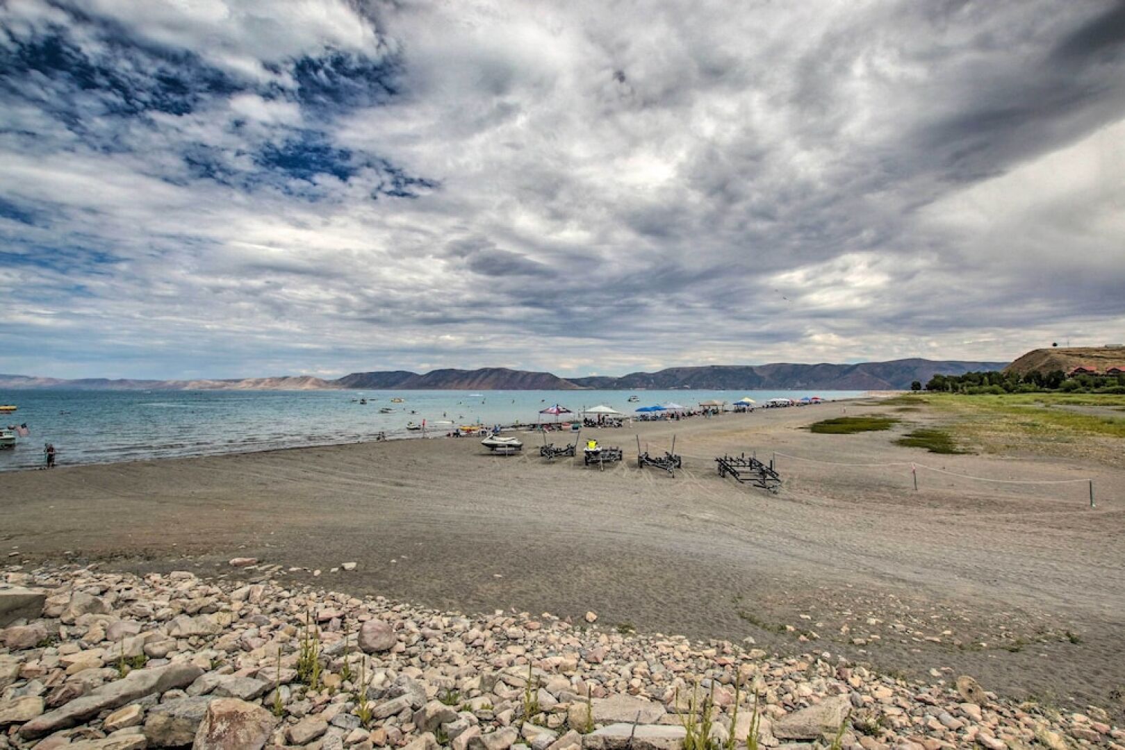 Pool Access & Lake Views: Modern Garden City Home