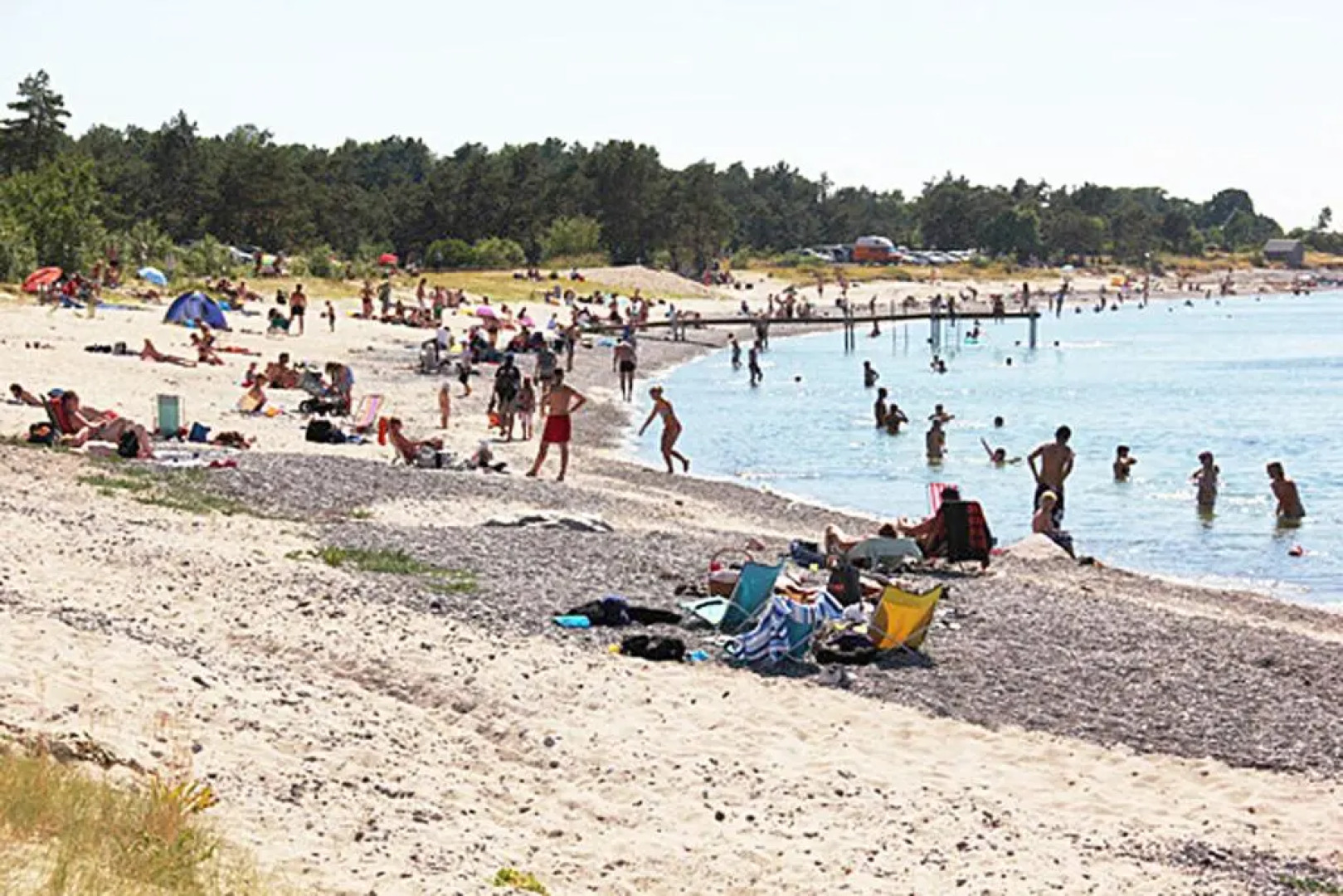 Första parkett, 50m till strand