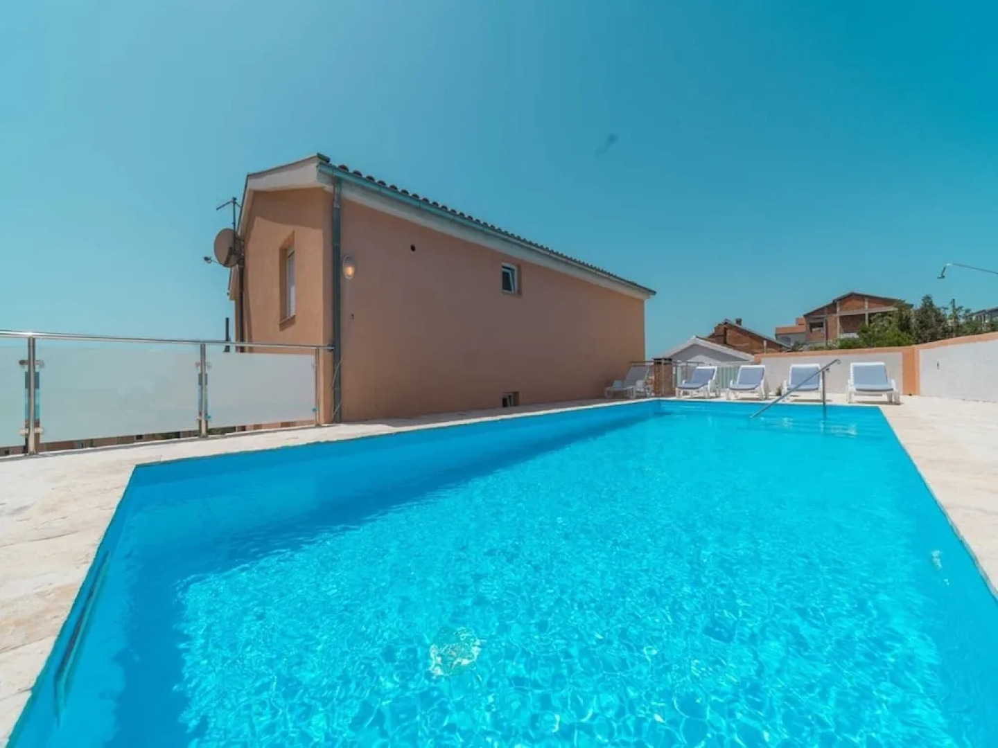Modern Holiday Home With Private, Heatable Swimming Pool, 150m From the sea