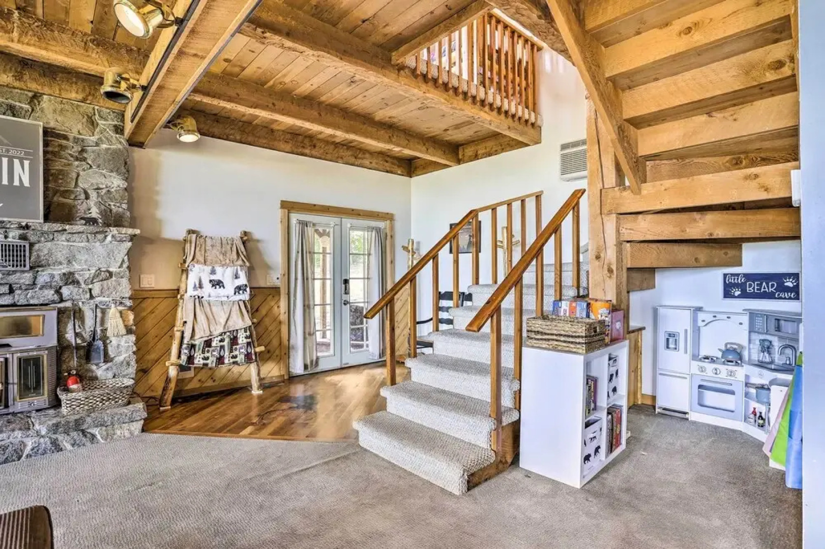 Peaceful Cabin w/ Mtn + River Views, Fire Pit