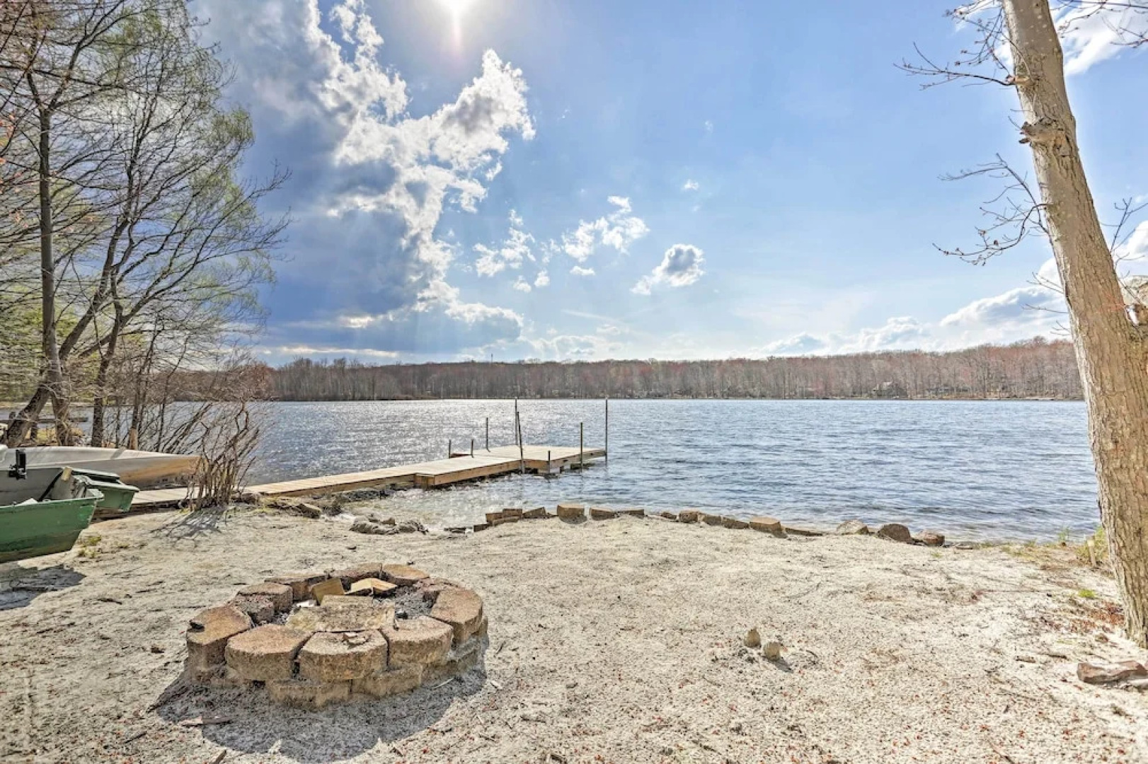 Pocono Lake Paradise w/ Private Beach & Dock!