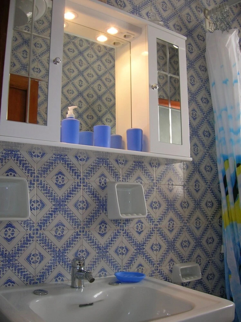 Casa dels Misteris a terrace on sea