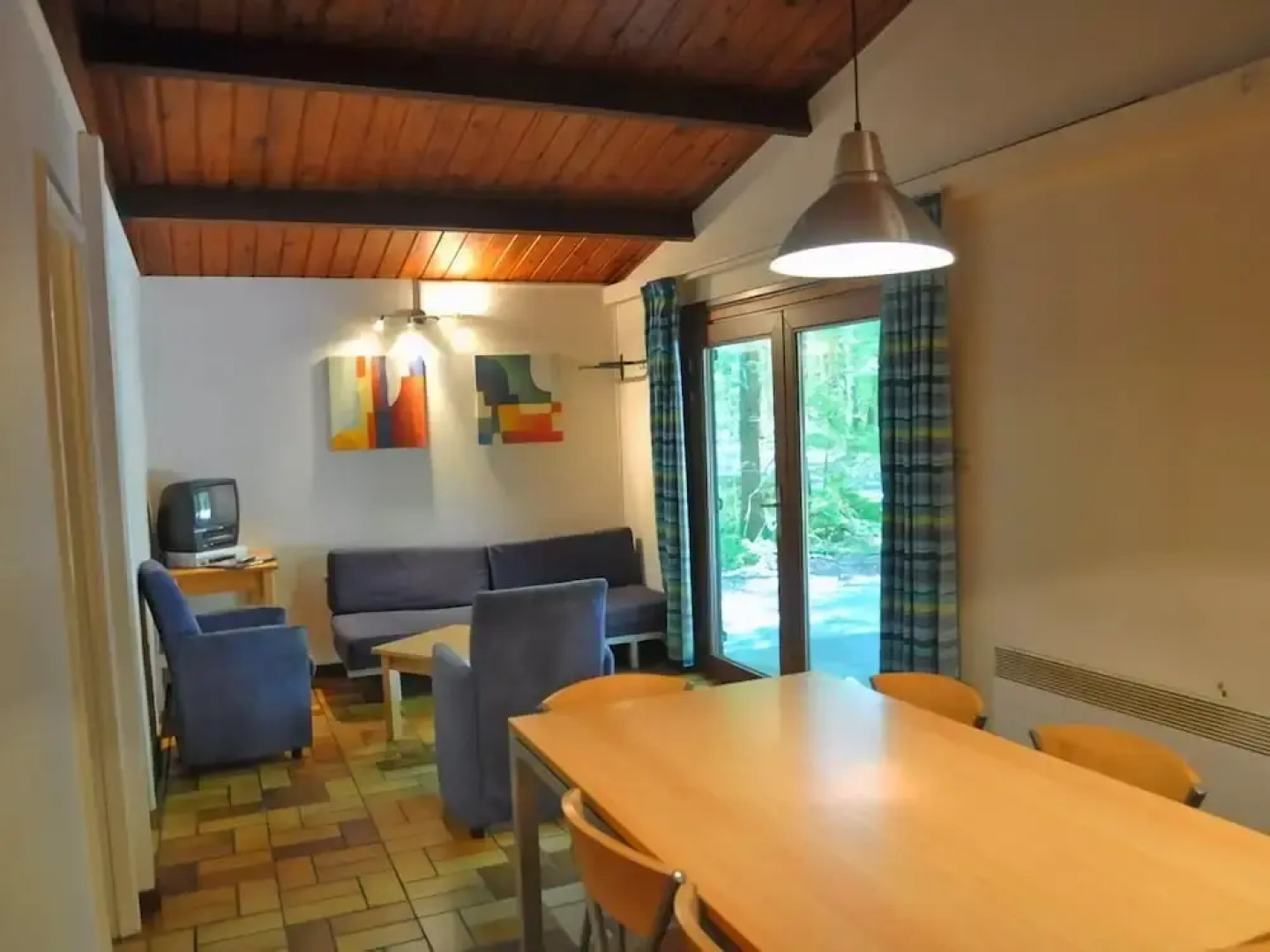 Cozy, Wooden Chalet With a Microwave, Located in a Forest