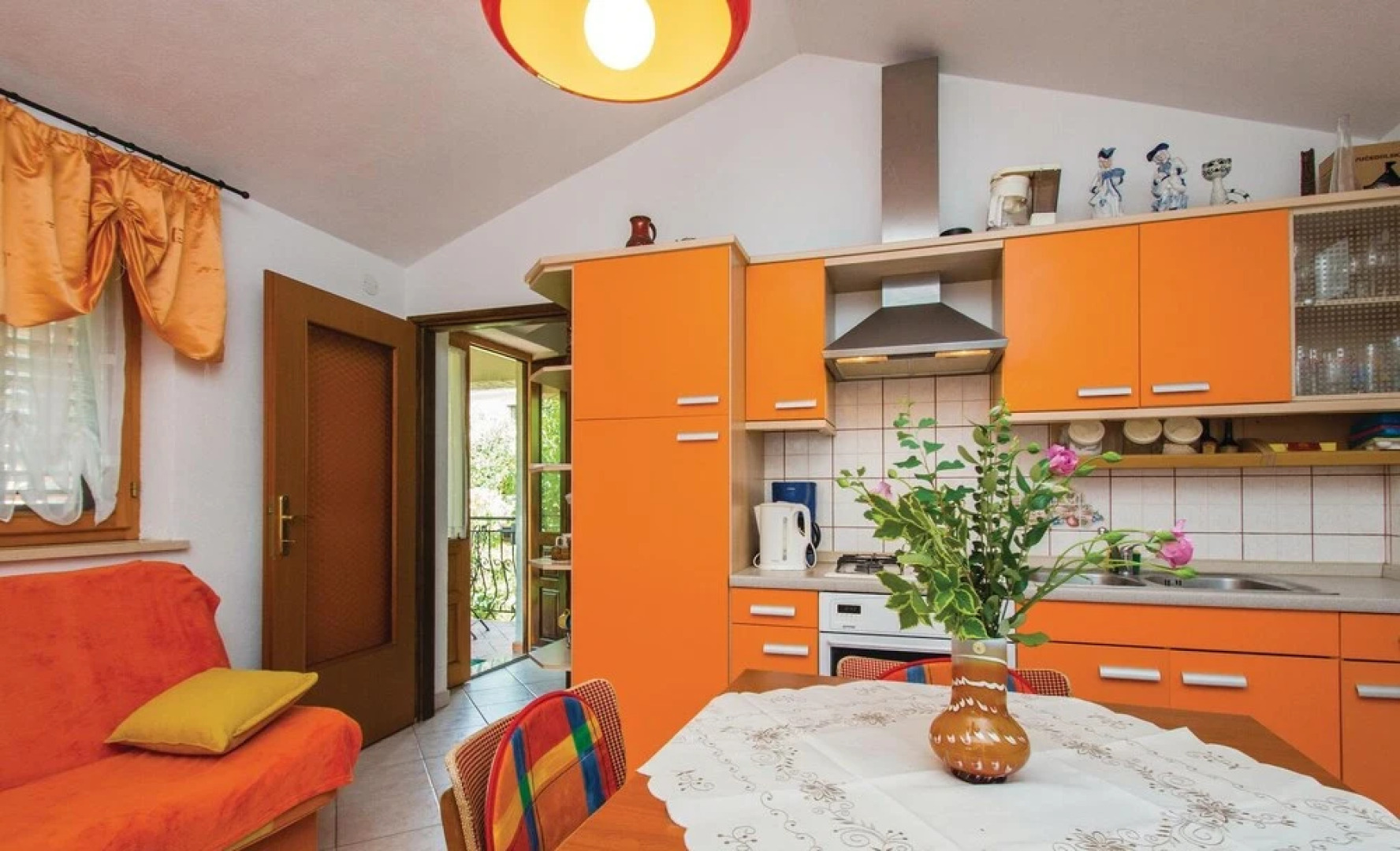 Beautiful Home in Nedescina with Hot Tub, Sauna & 1 Bedrooms