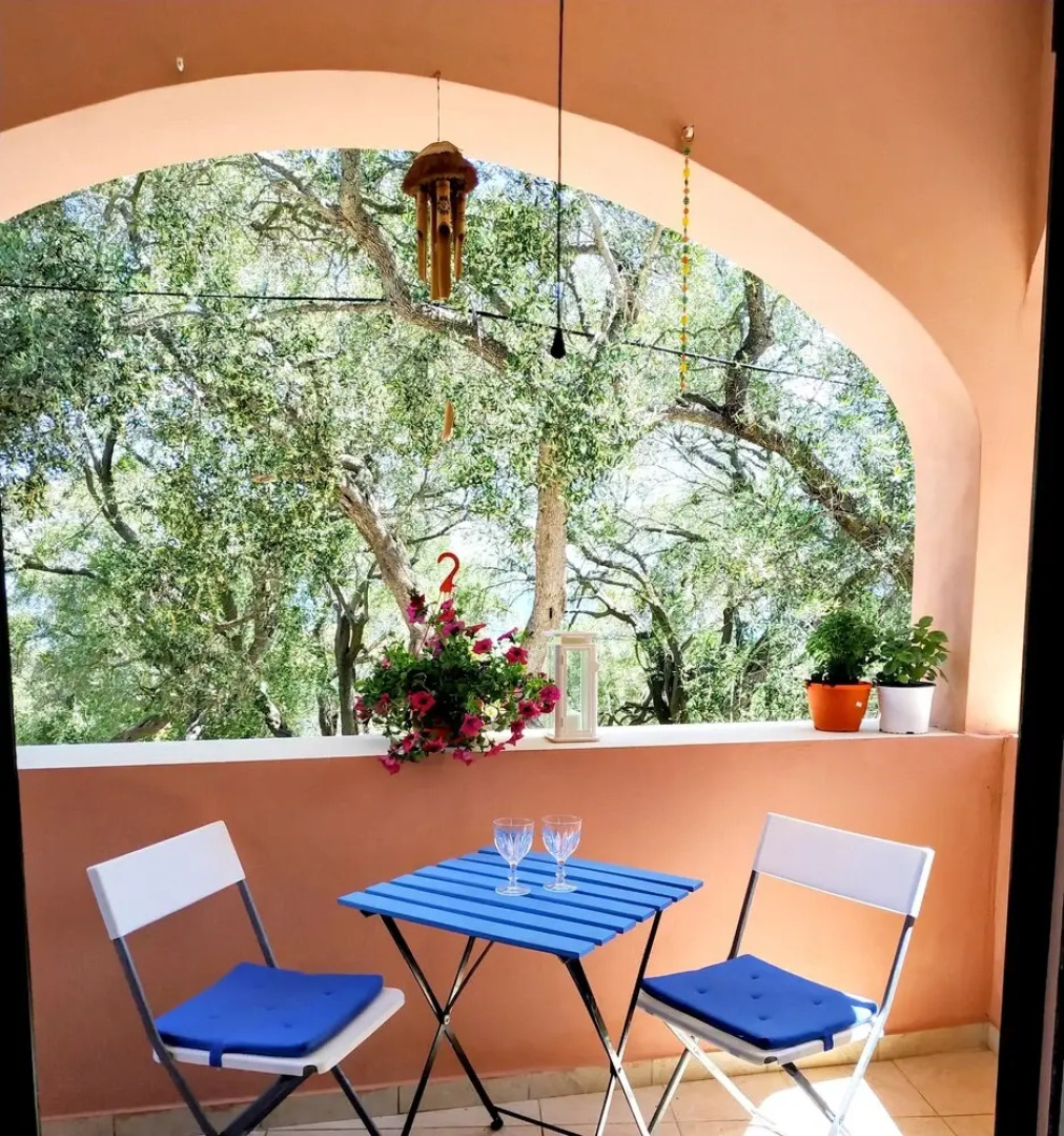 Studio in Lakka, With Wonderful sea View, Shared Pool and Furnished Terrace Near the Beach