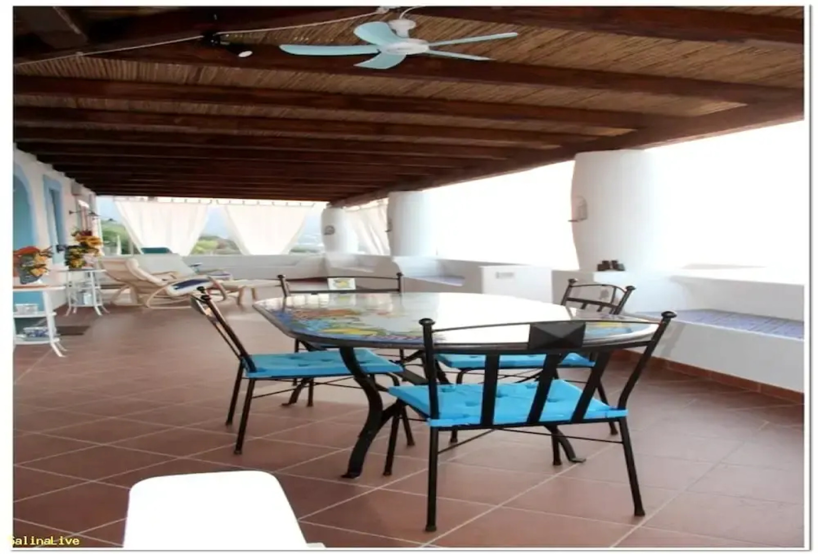 House With 2 Bedrooms in Malfa, With Wonderful sea View, Enclosed Garden and Wifi
