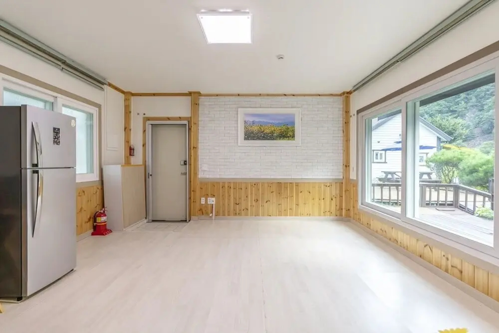 White Pension in Forest