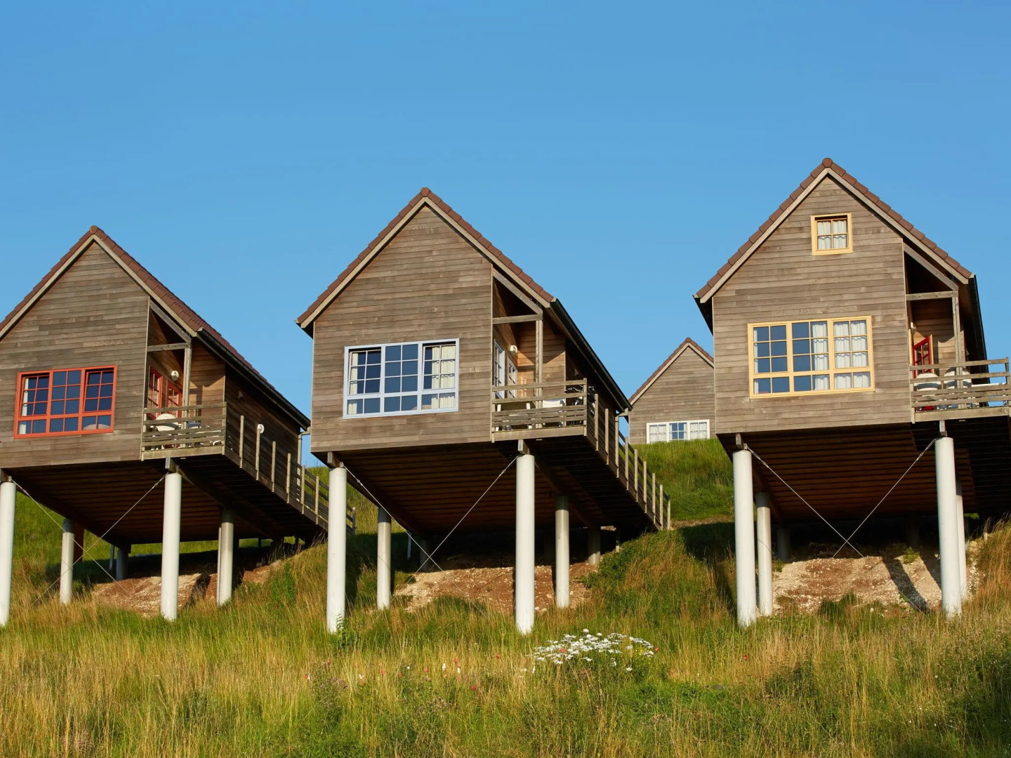 Authentic wooden holiday home in peaceful green surroundings