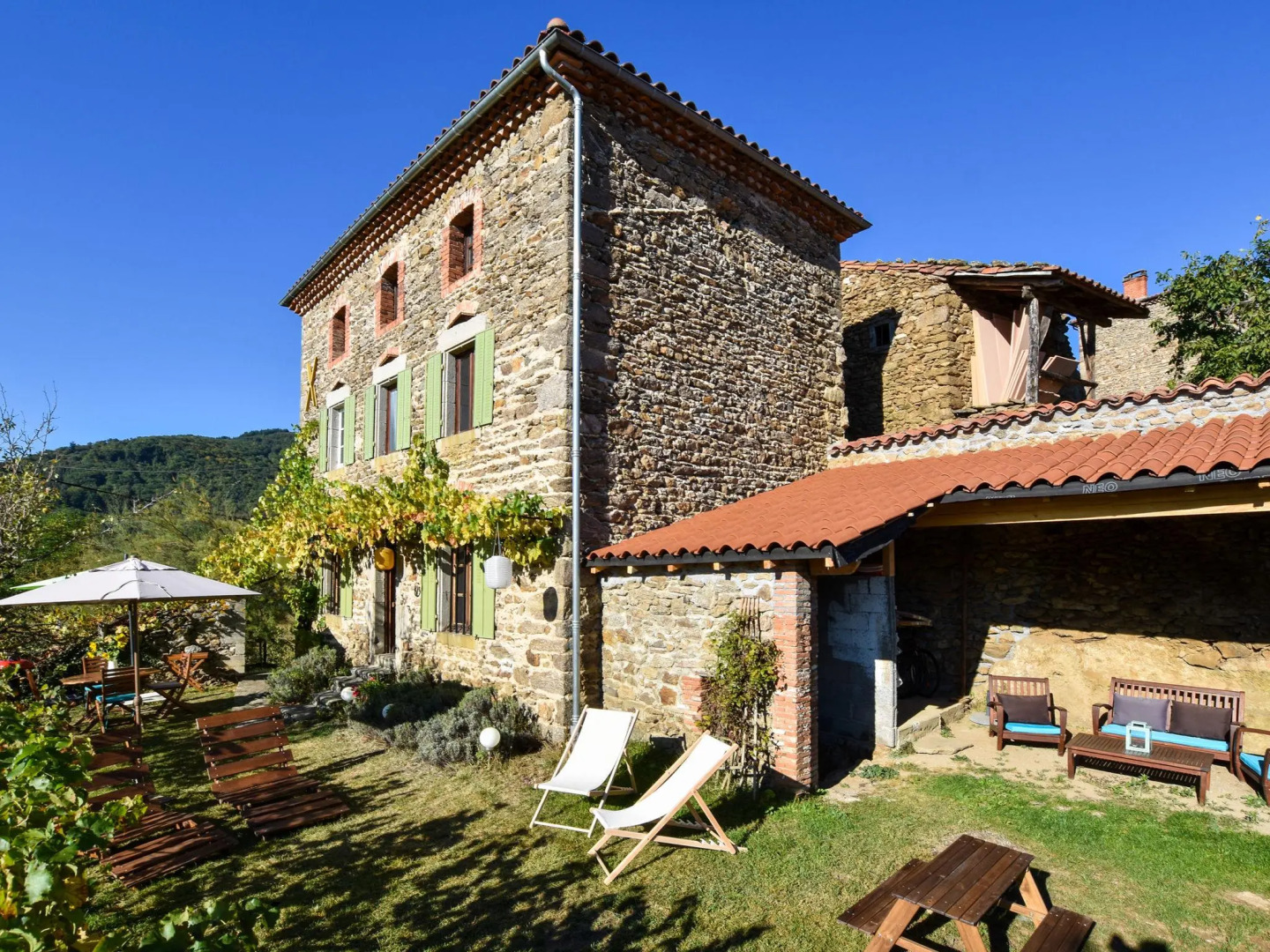 Country house in the Gorges de l'Allier in Auvergne.