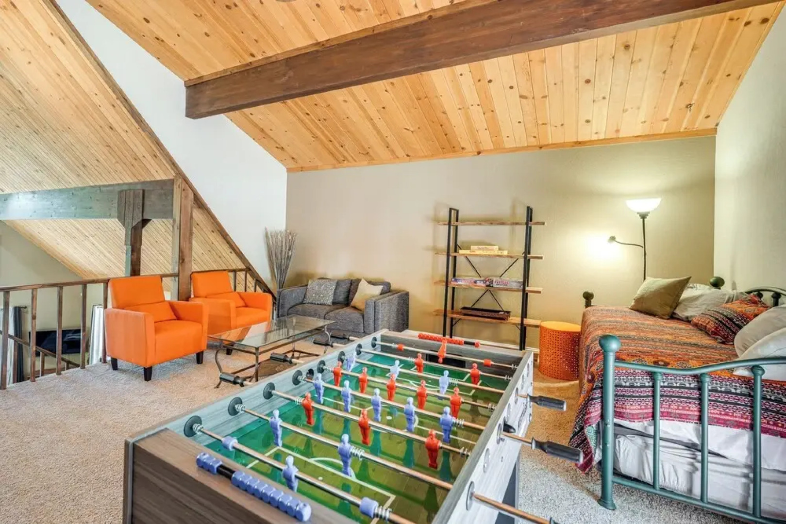 Cabin Getaway Near Big Trees Park: Game Room, Deck