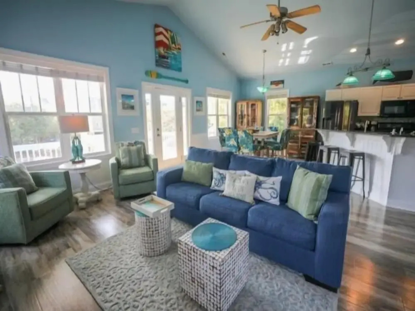 Atlantis Blue - Relaxing Beach Getaway Home Directly Across The Street From Beach Access! 5 Bedroom Home by RedAwning