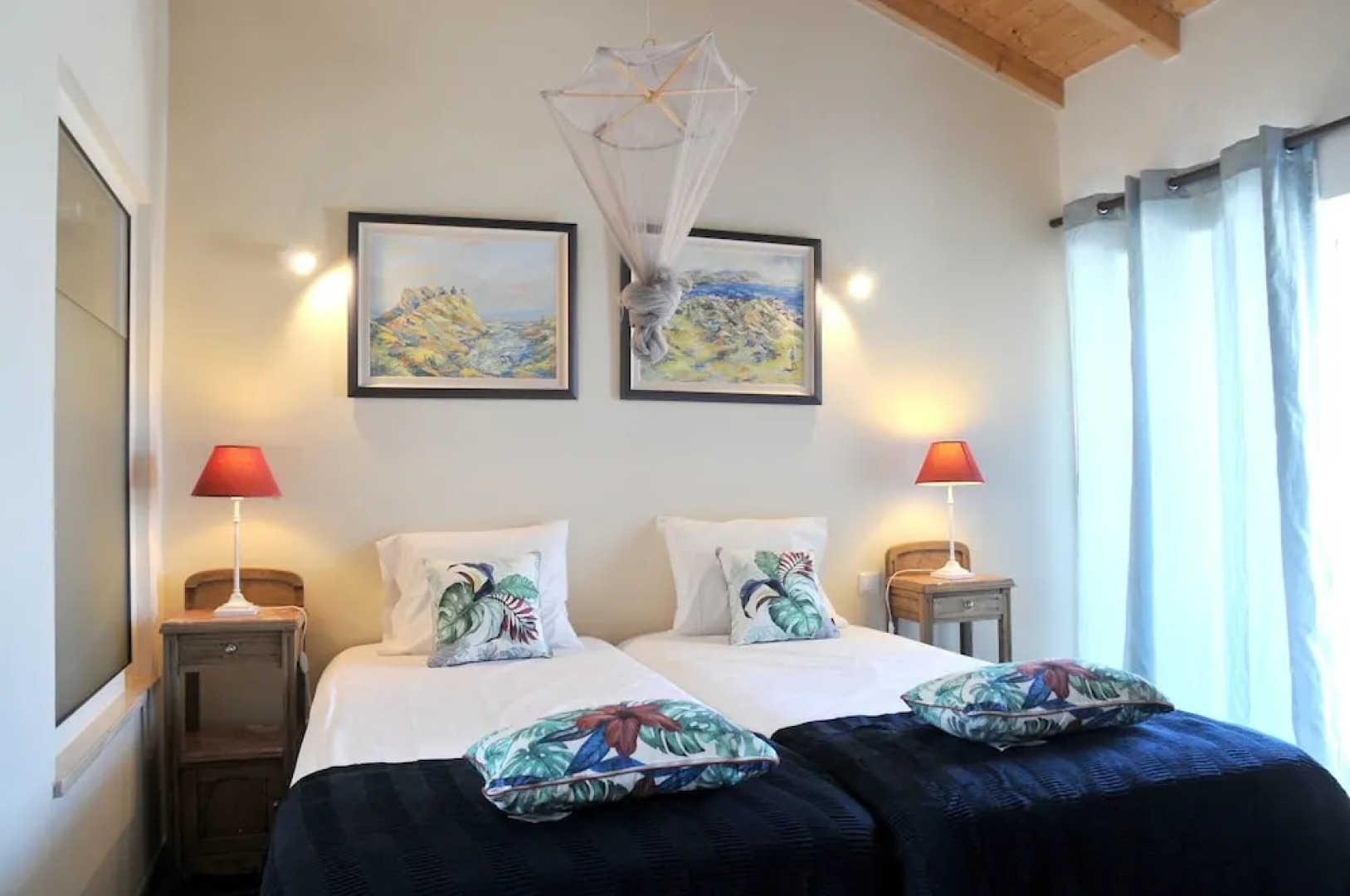 Villa with 2 Bedrooms in Zambujeiras, with Wonderful Mountain View, Private Pool, Furnished Garden - 20 Km From the Beach