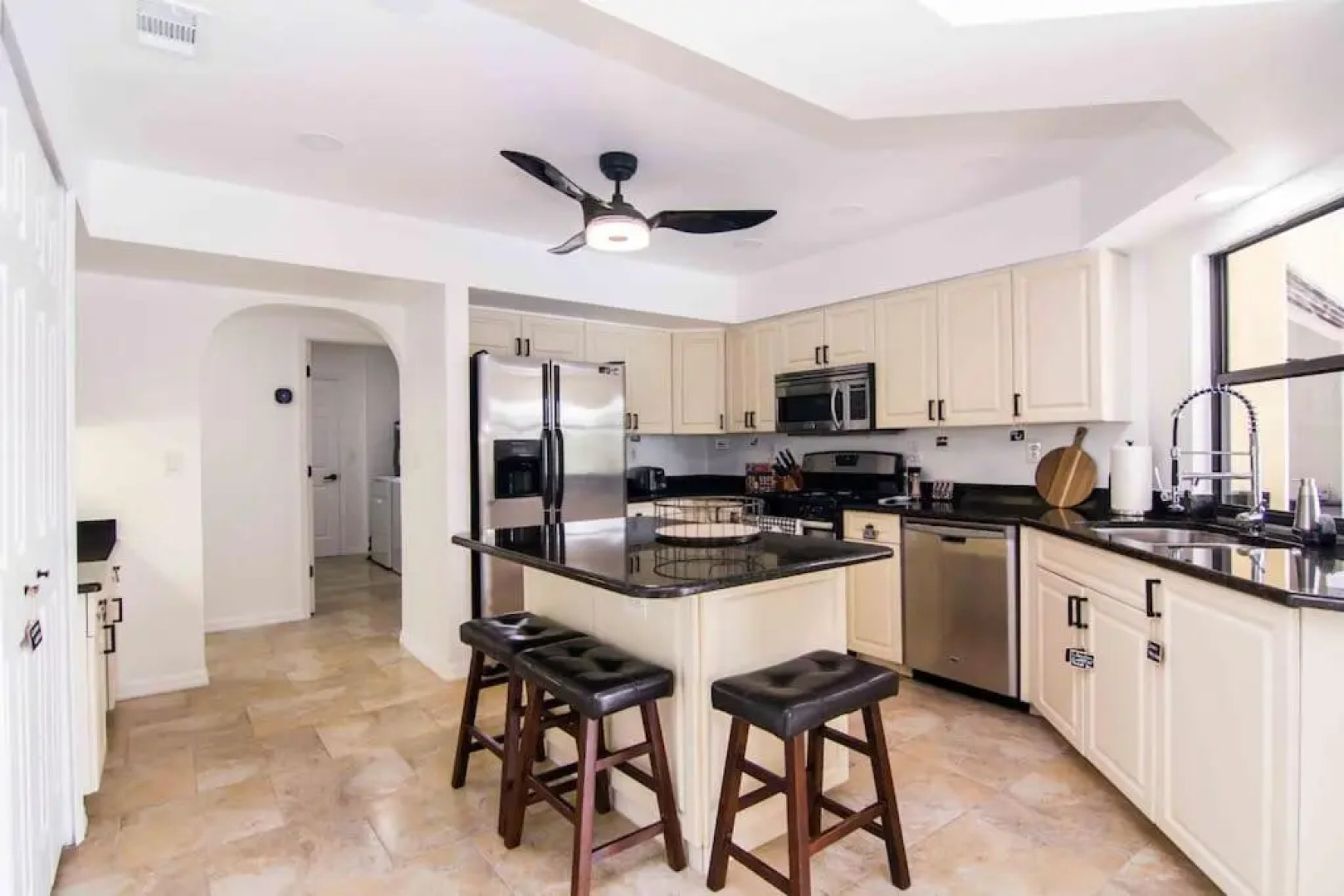 Waterfront House with a Boat and Heated Pool