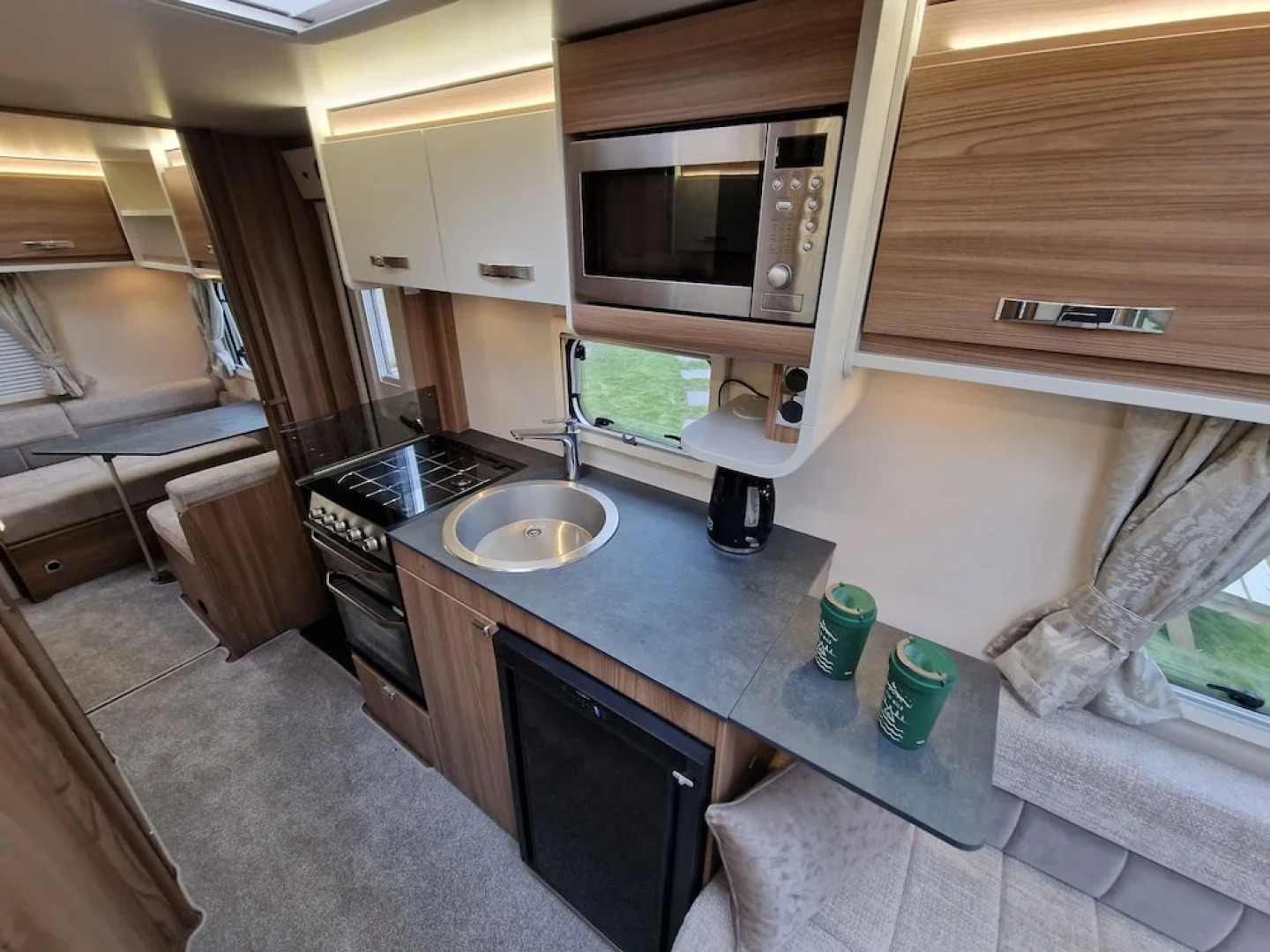 Brand new Touring Caravan Sited all Setup Ready