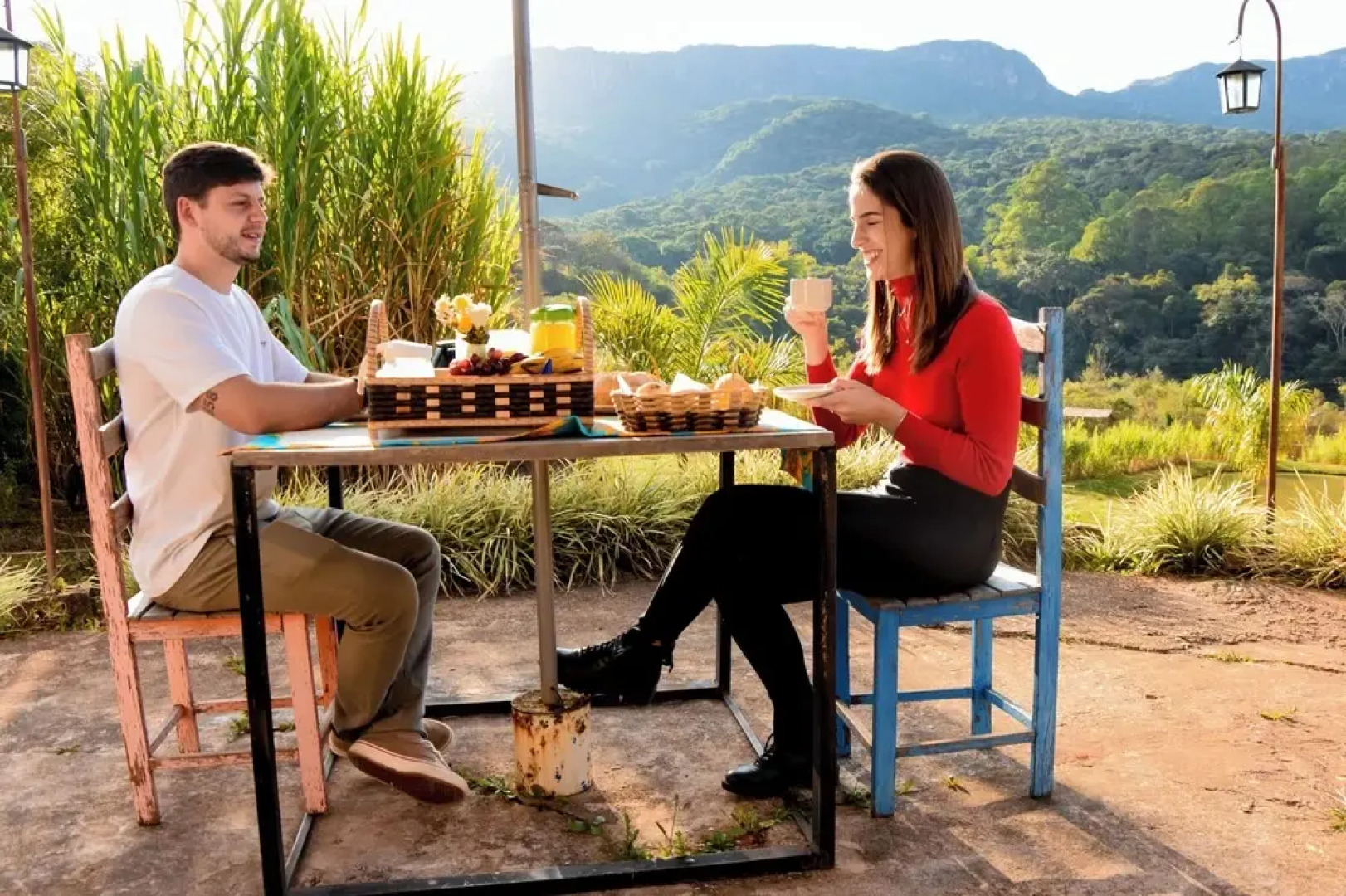 Serra a vista chalés