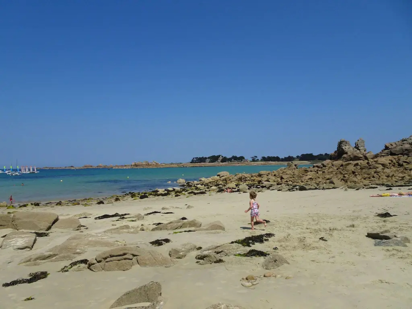 Stone House Near Pink Granite Coast Beaches