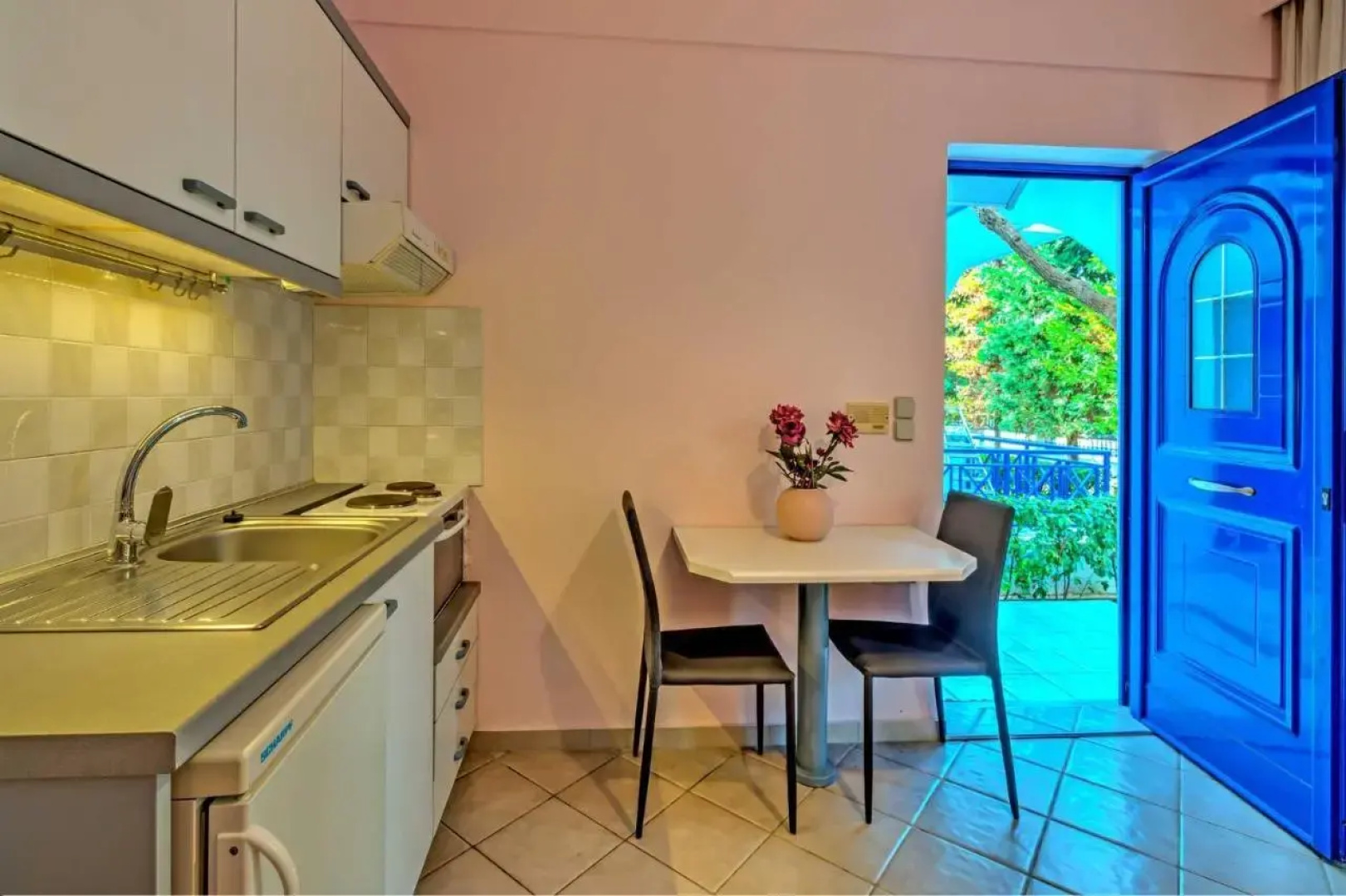 BBQ-Backyard -of Amoudara-Full Kitchen-Parking-4