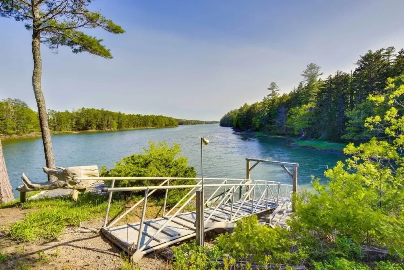 Waterfront West Bath Rental w/ Screened-in Porch!