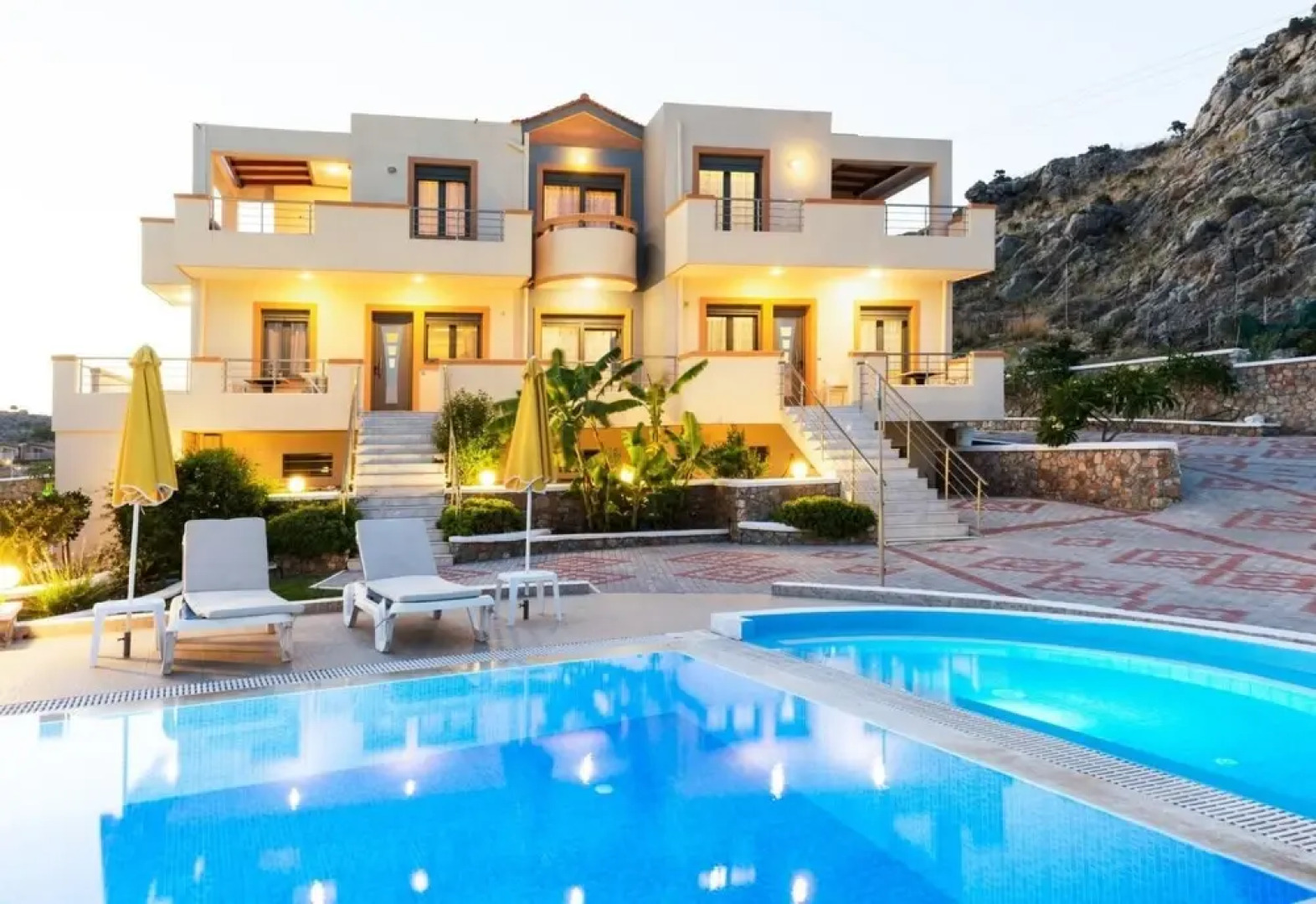 Pefki Sea View Villas Rhodes Three-bedroomed Villa for up to 6 People With Private Pool