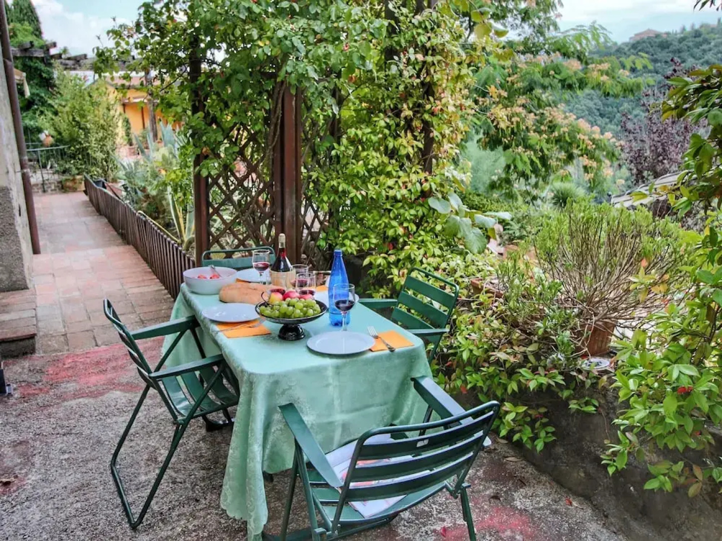 Country House With Swimming Pool and Garden With Mediterranean Plants