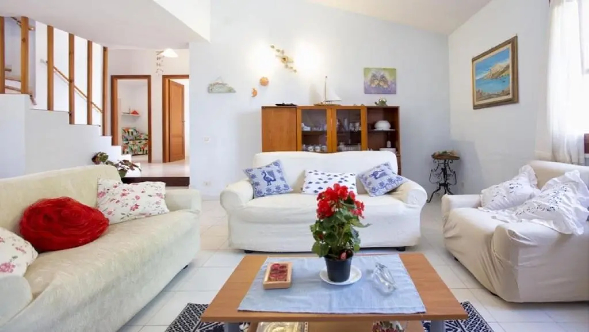 Villa sulla riva della marina di Sorso 3 camere veranda sul mare giardino