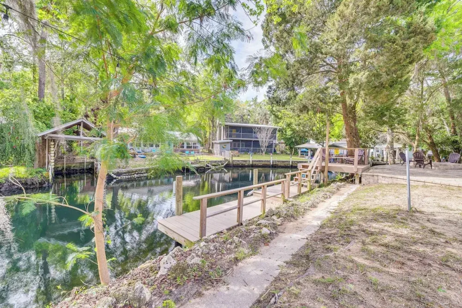 Tropical Canalfront Escape With Decks & Dock!