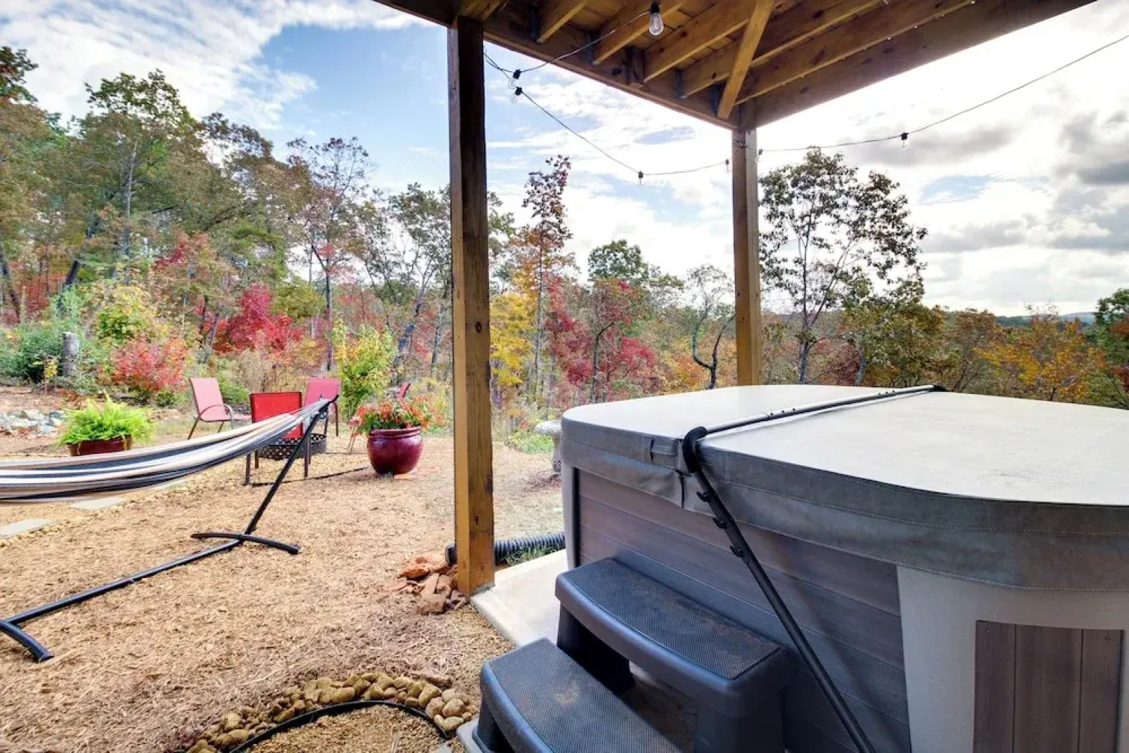 Views, Hot Tub & Trails: Modern Ellijay Cottage