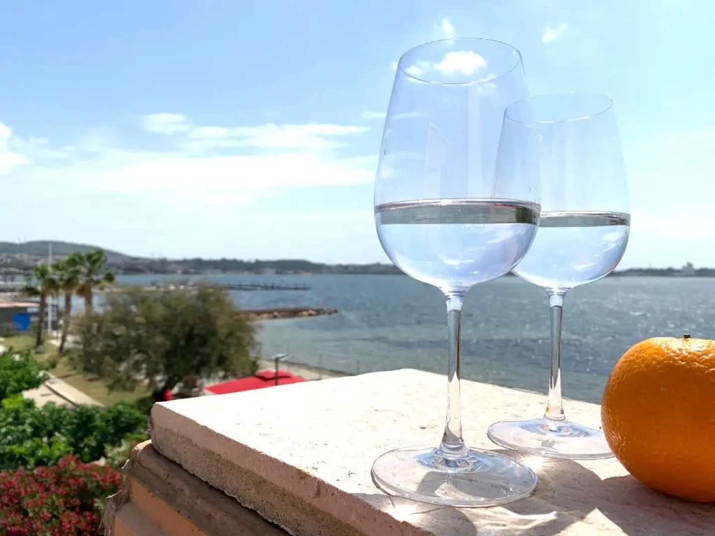 Élégant appartement T2 en 1ère ligne de l'Étang de Thau avec terrasse - Cures et vacances